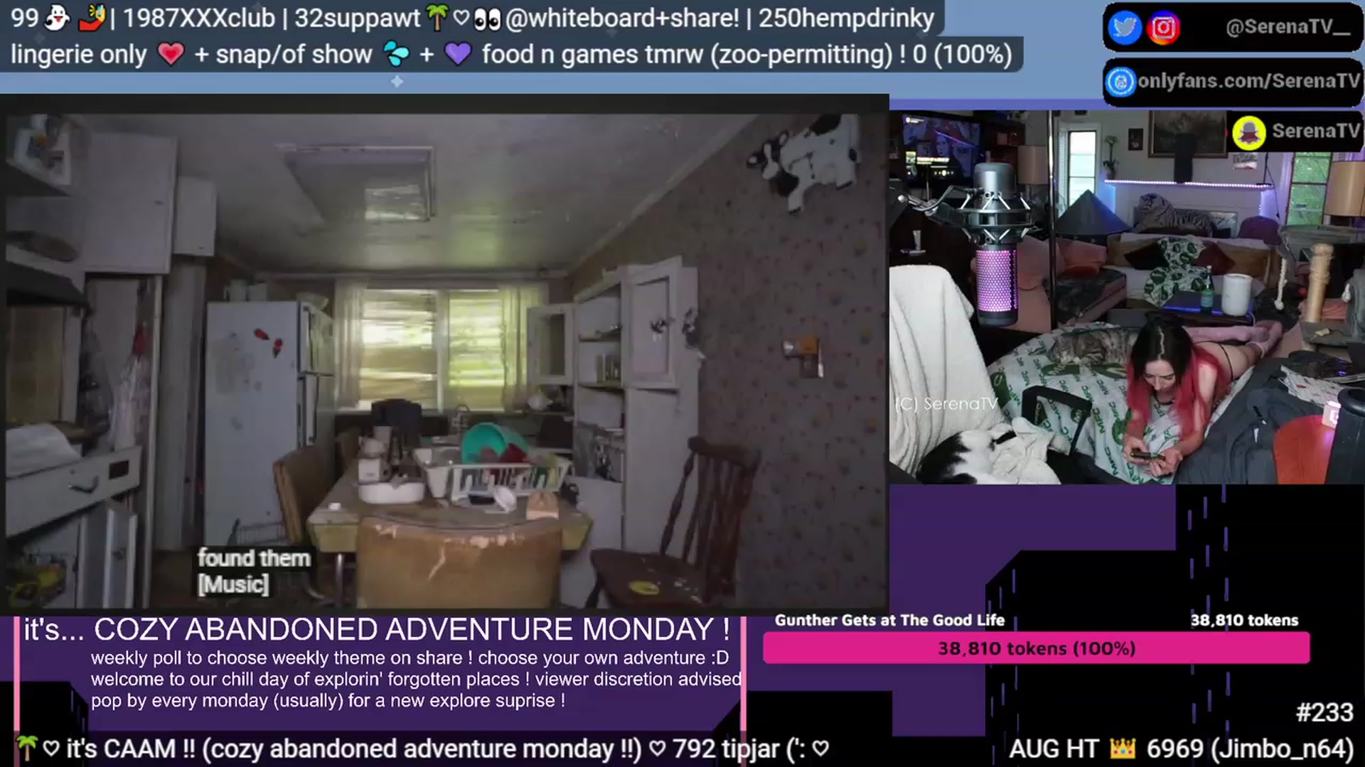 Gallery image thumbnail from serenatv's myfreecams stream on, 08/14/2023, 20:35 image 4 of 20