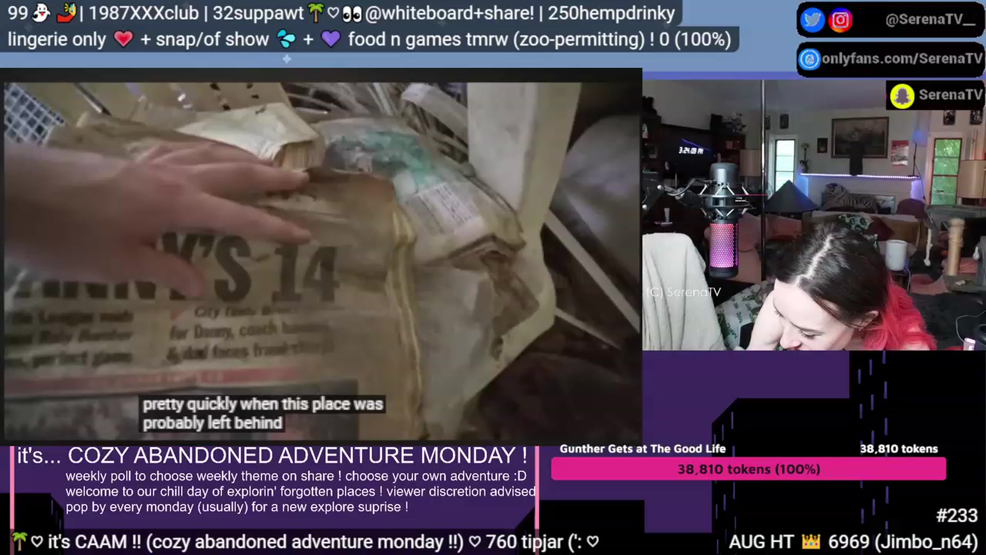 Gallery image thumbnail from serenatv's myfreecams stream on, 08/14/2023, 20:35 image 16 of 20