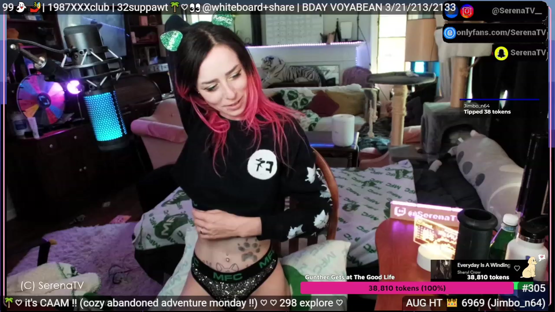 Gallery image thumbnail from serenatv's myfreecams stream on, 08/21/2023, 20:29 image 5 of 20