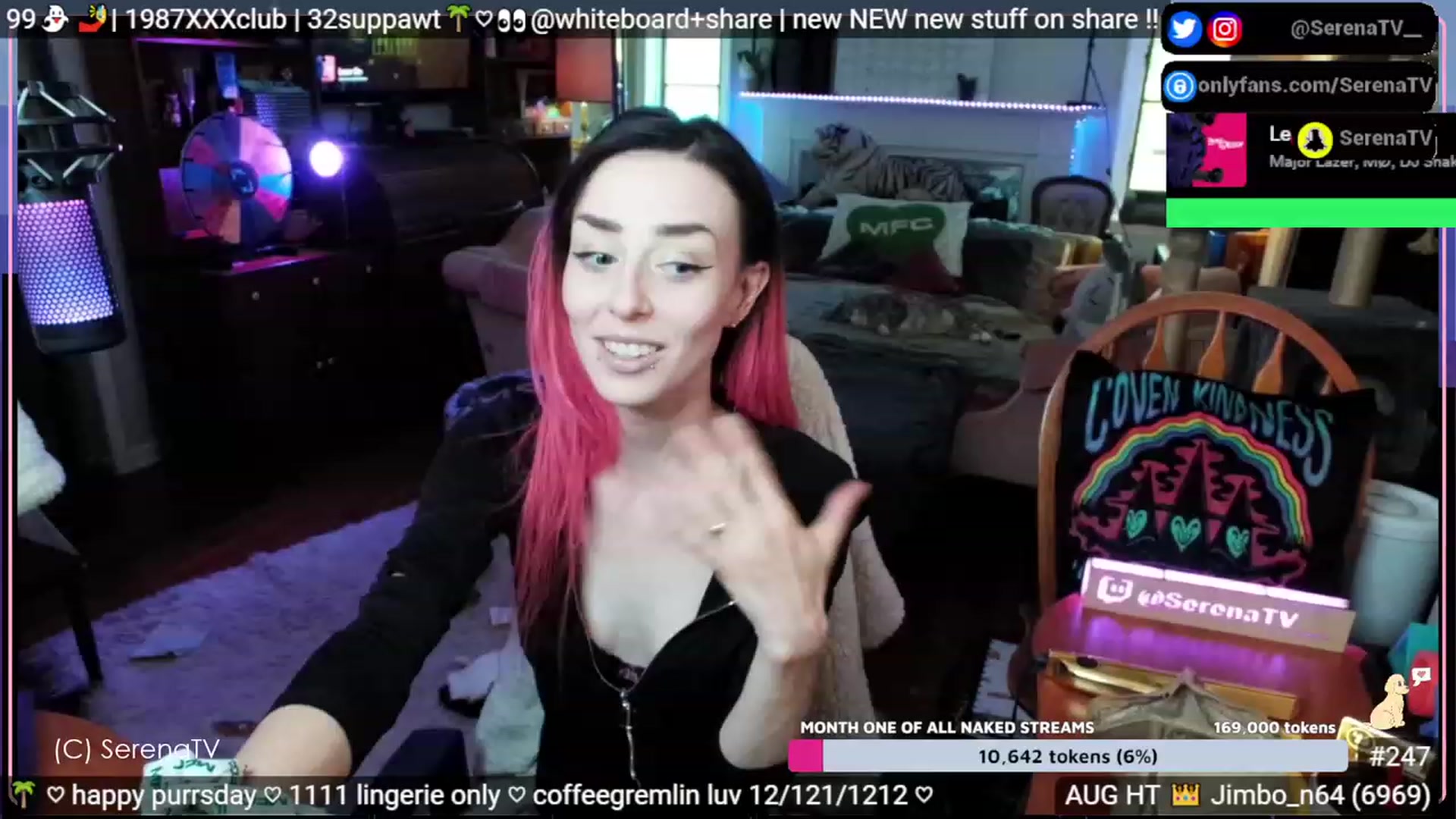Gallery image thumbnail from serenatv's myfreecams stream on, 08/24/2023, 21:23 image 13 of 20