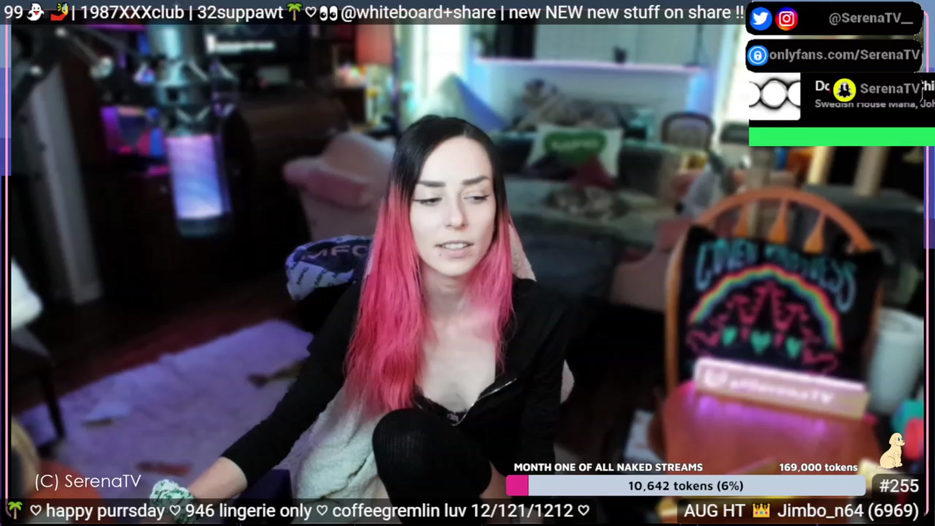 Gallery image thumbnail from serenatv's myfreecams stream on, 08/24/2023, 21:23 image 5 of 20