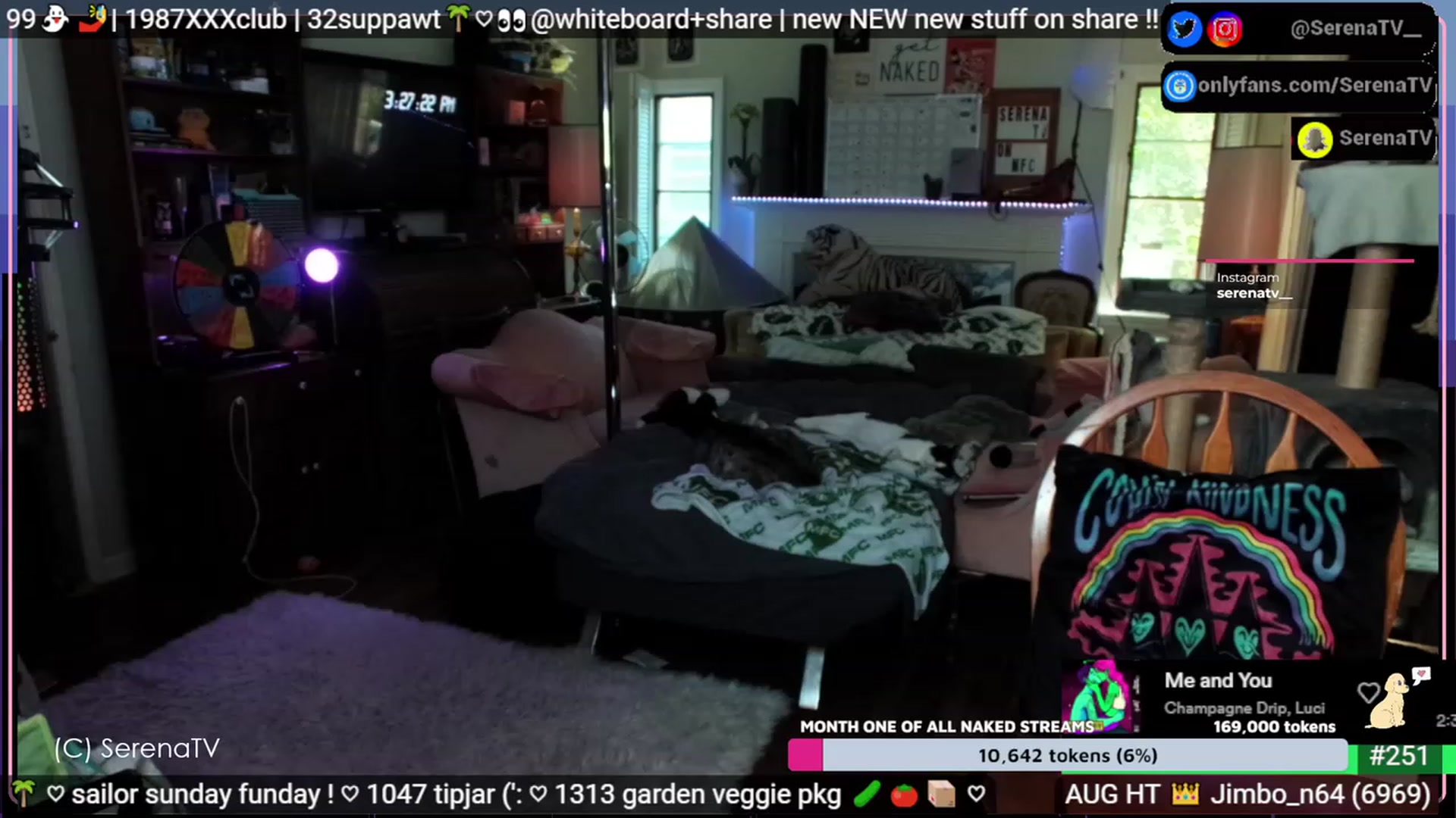 Gallery image thumbnail from serenatv's myfreecams stream on, 08/27/2023, 20:49 image 5 of 20