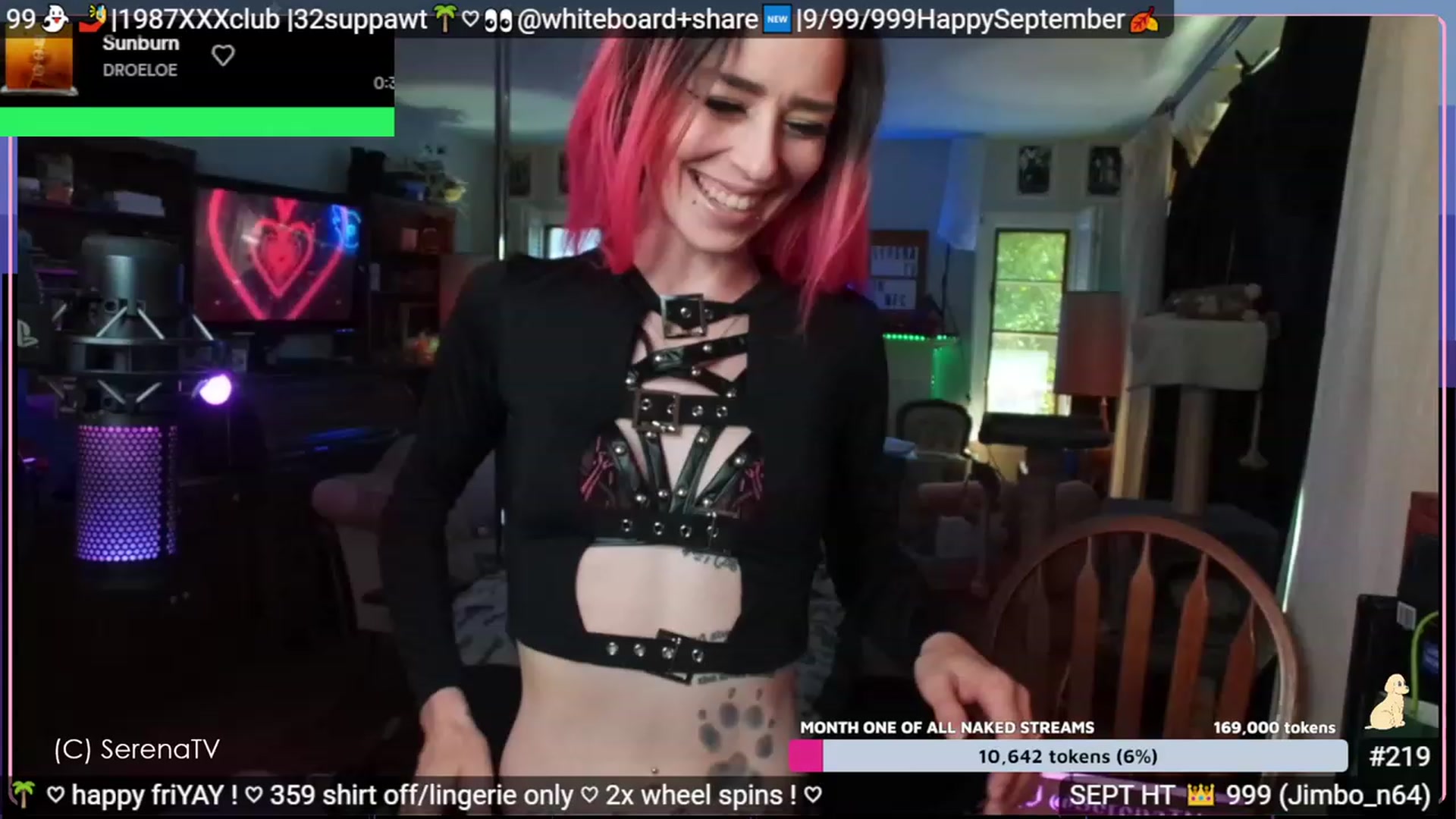 Gallery image thumbnail from serenatv's myfreecams stream on, 09/01/2023, 20:53 image 8 of 20