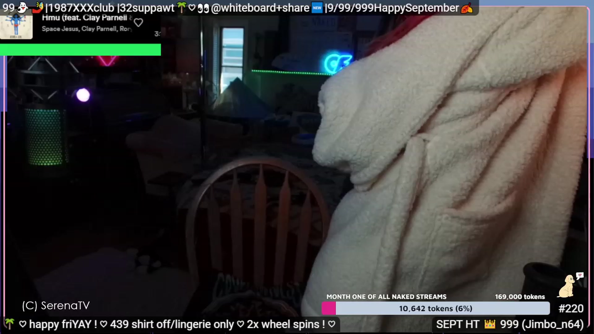 Gallery image thumbnail from serenatv's myfreecams stream on, 09/01/2023, 20:53 image 5 of 20