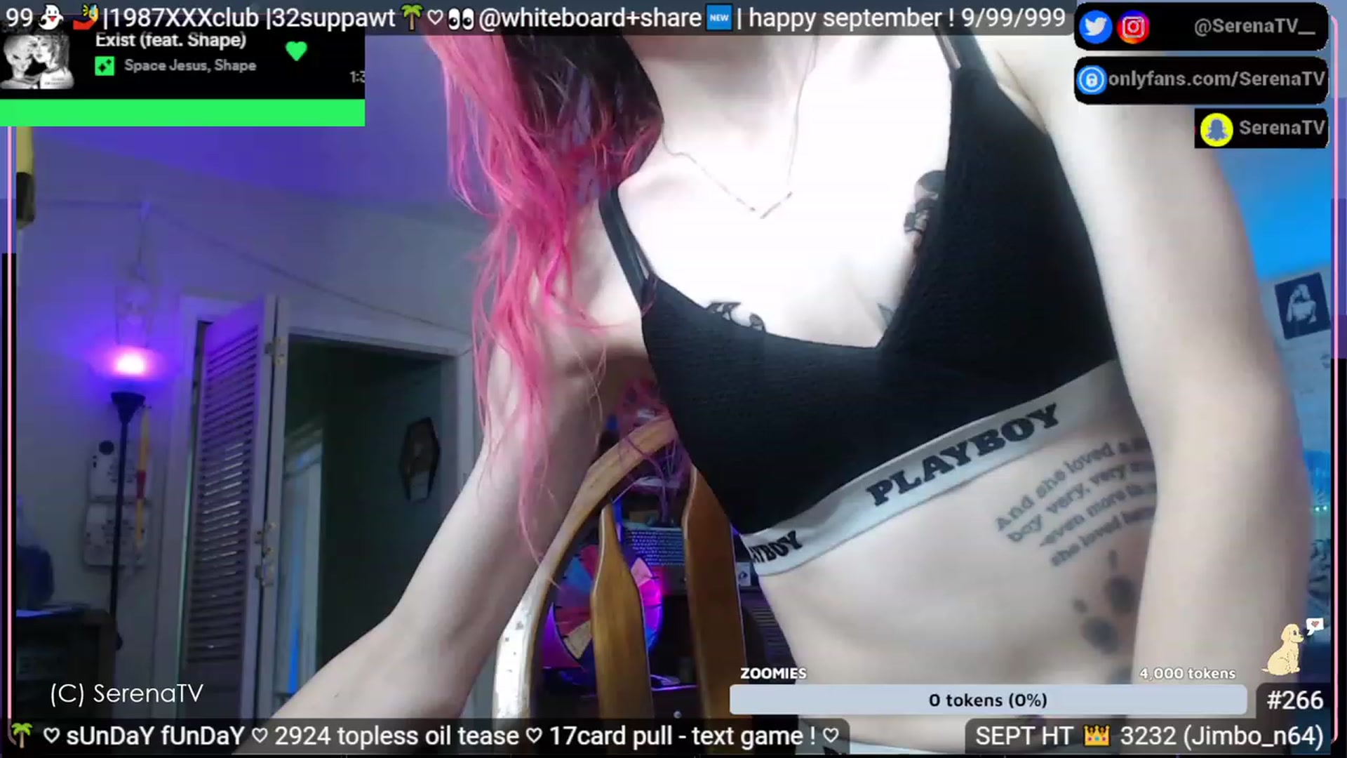 Gallery image thumbnail from serenatv's myfreecams stream on, 09/03/2023, 20:33 image 1 of 20