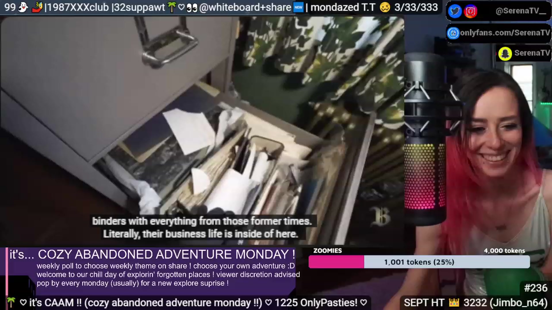 Gallery image thumbnail from serenatv's myfreecams stream on, 09/04/2023, 21:09 image 14 of 20