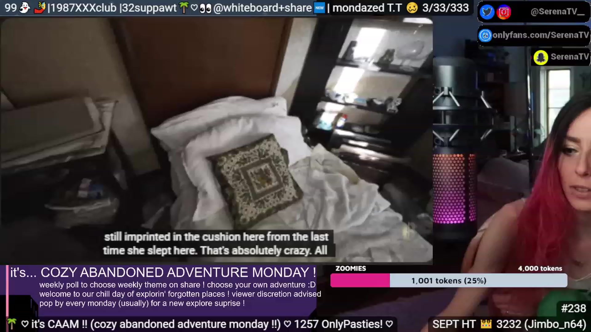 Gallery image thumbnail from serenatv's myfreecams stream on, 09/04/2023, 21:09 image 11 of 20