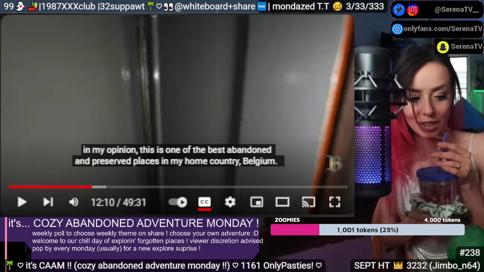 Gallery image thumbnail from serenatv's myfreecams stream on, 09/04/2023, 21:09 image 16 of 20