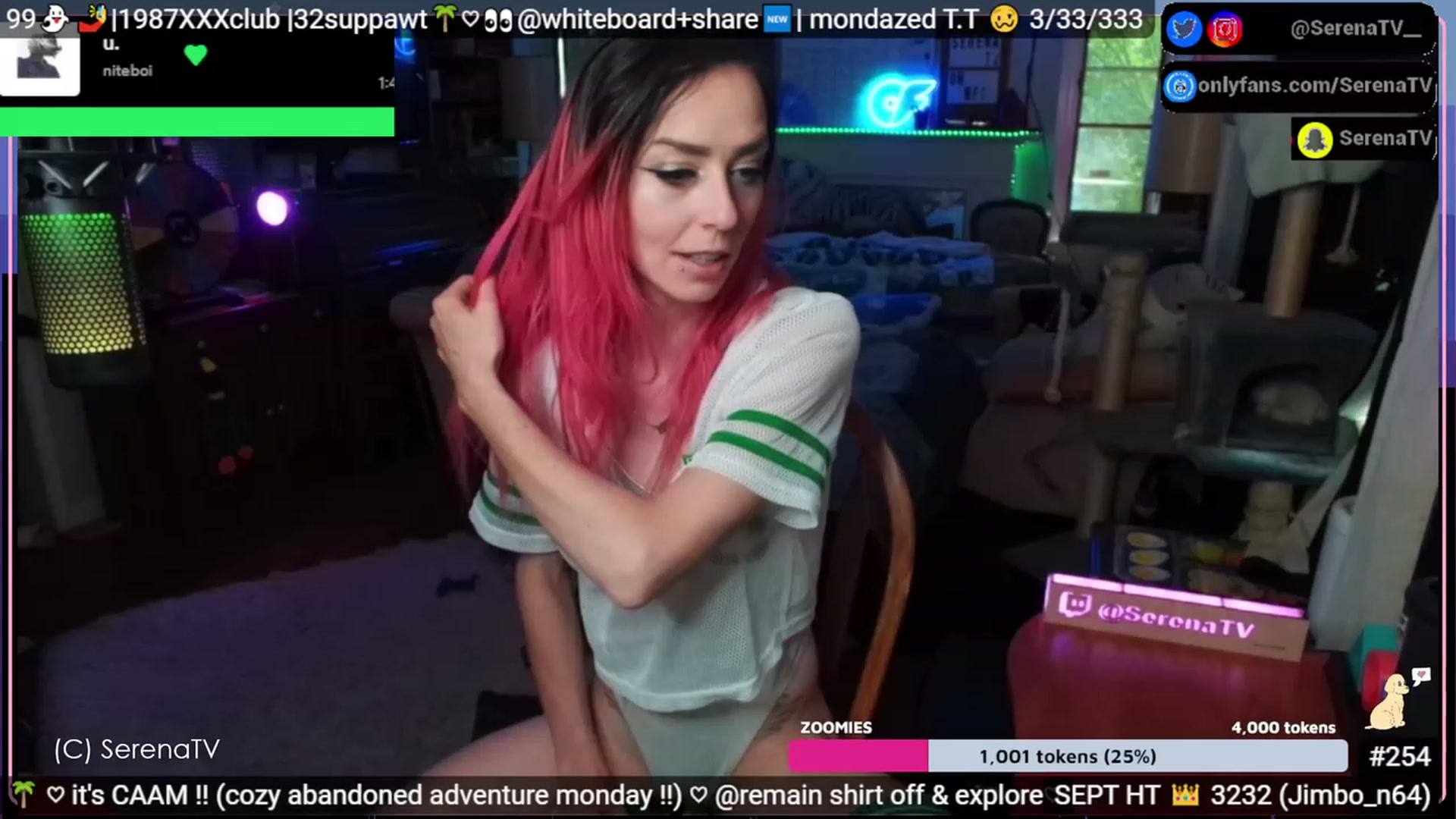 Gallery image thumbnail from serenatv's myfreecams stream on, 09/04/2023, 21:09 image 3 of 20