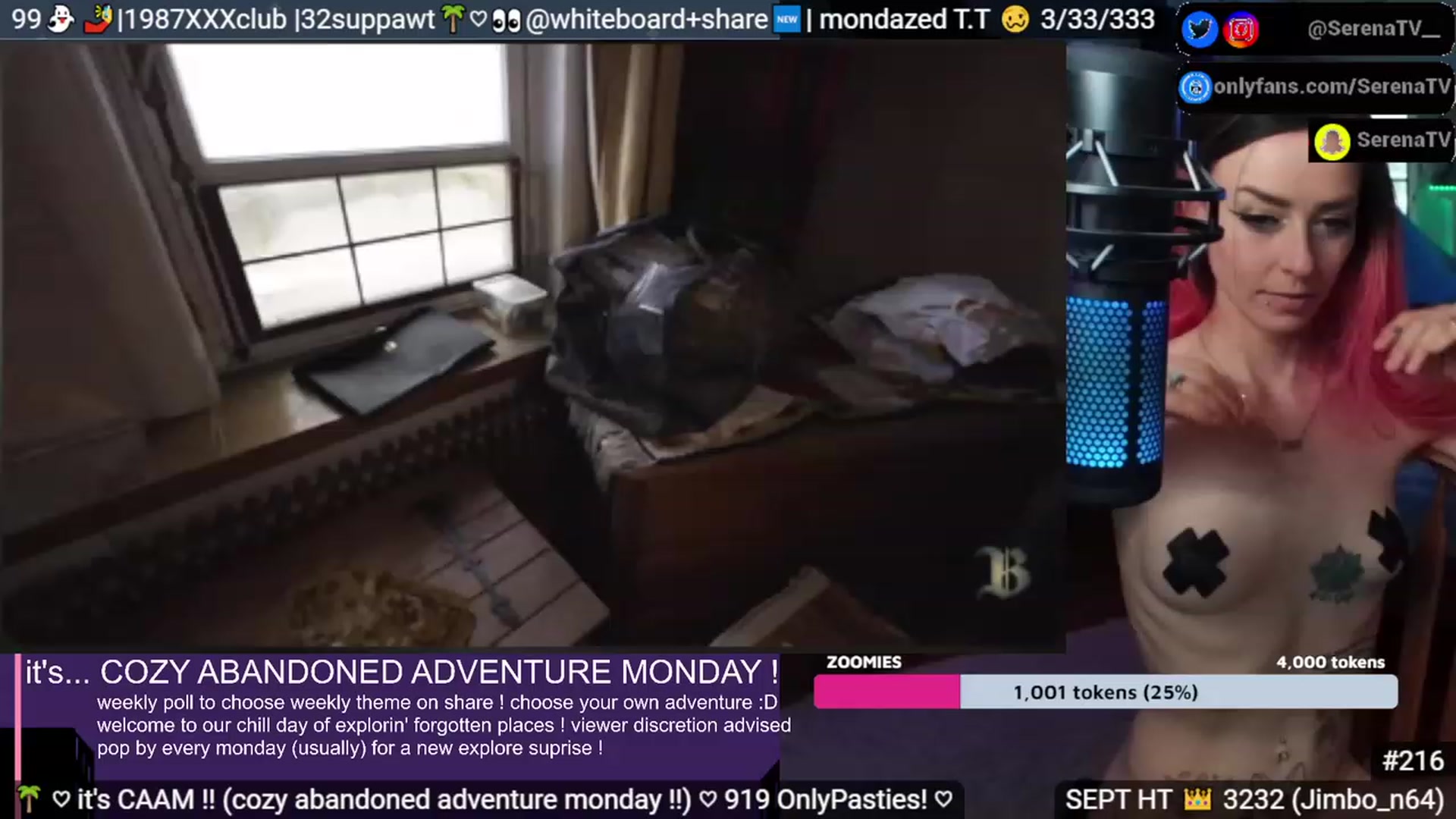 Gallery image thumbnail from serenatv's myfreecams stream on, 09/04/2023, 21:38 image 8 of 20