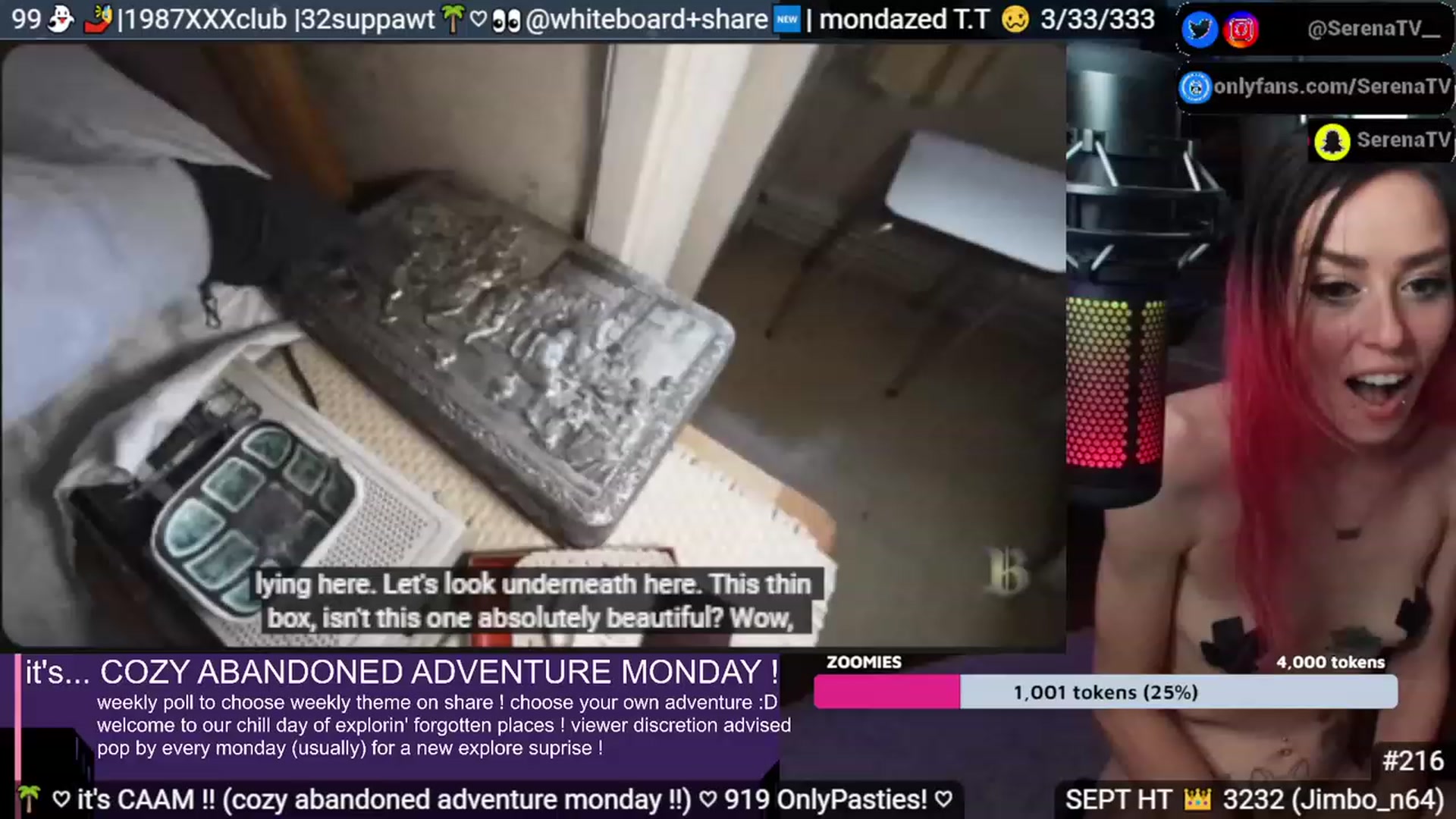Gallery image thumbnail from serenatv's myfreecams stream on, 09/04/2023, 21:38 image 9 of 20