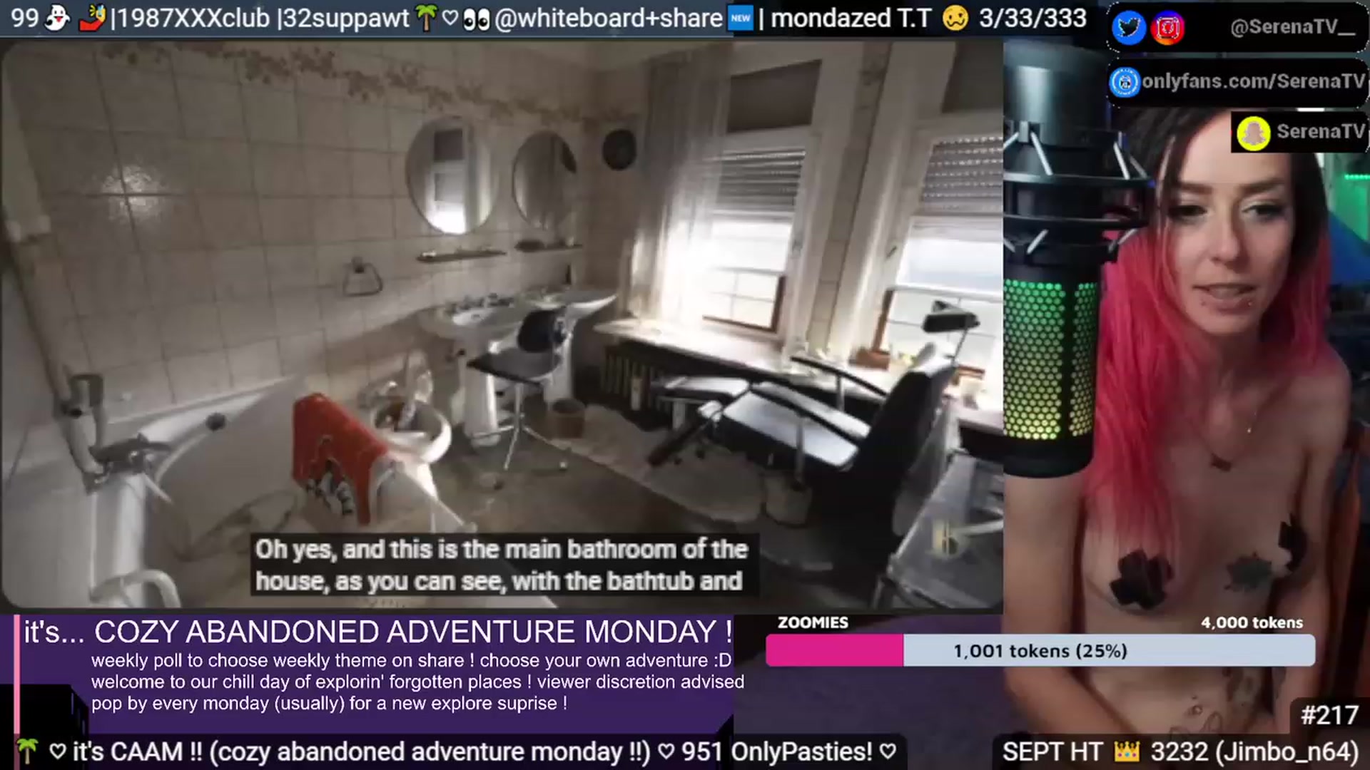 Gallery image thumbnail from serenatv's myfreecams stream on, 09/04/2023, 21:38 image 4 of 20