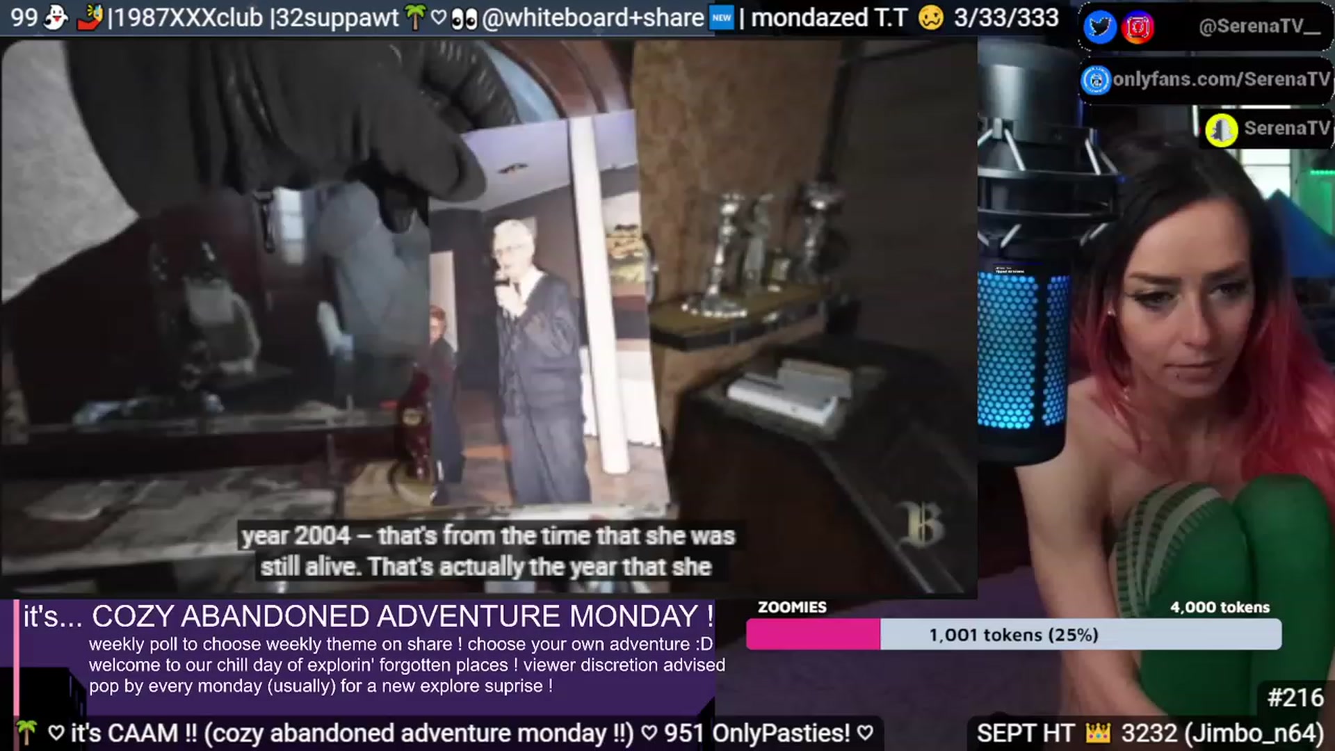 Gallery image thumbnail from serenatv's myfreecams stream on, 09/04/2023, 21:38 image 1 of 20