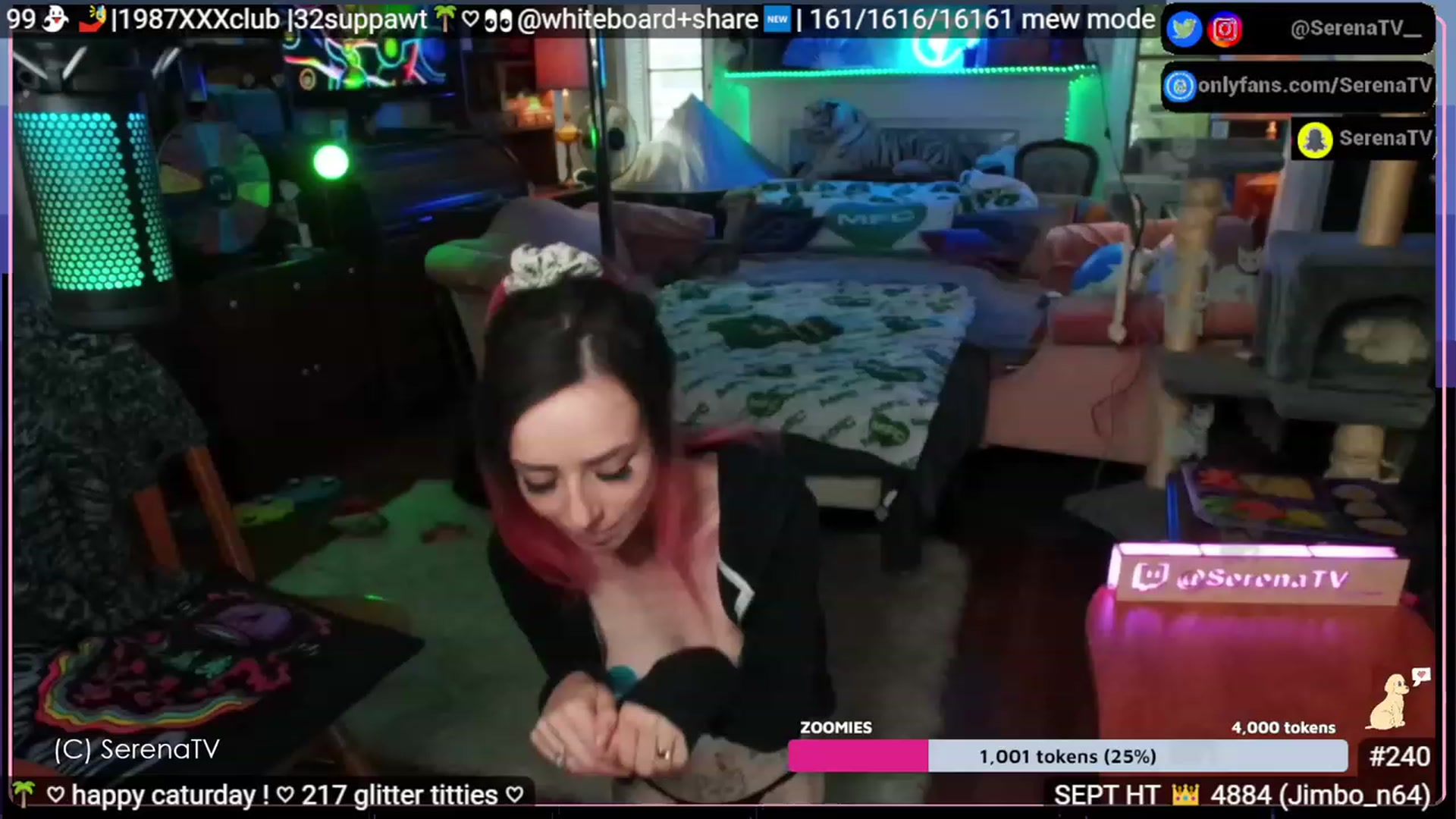 Gallery image thumbnail from serenatv's myfreecams stream on, 09/16/2023, 20:50 image 16 of 20