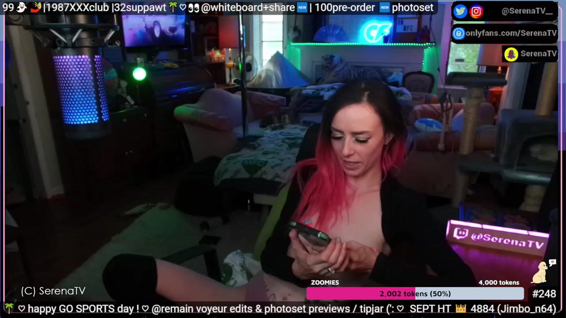 Gallery image thumbnail from serenatv's myfreecams stream on, 09/17/2023, 21:09 image 17 of 20