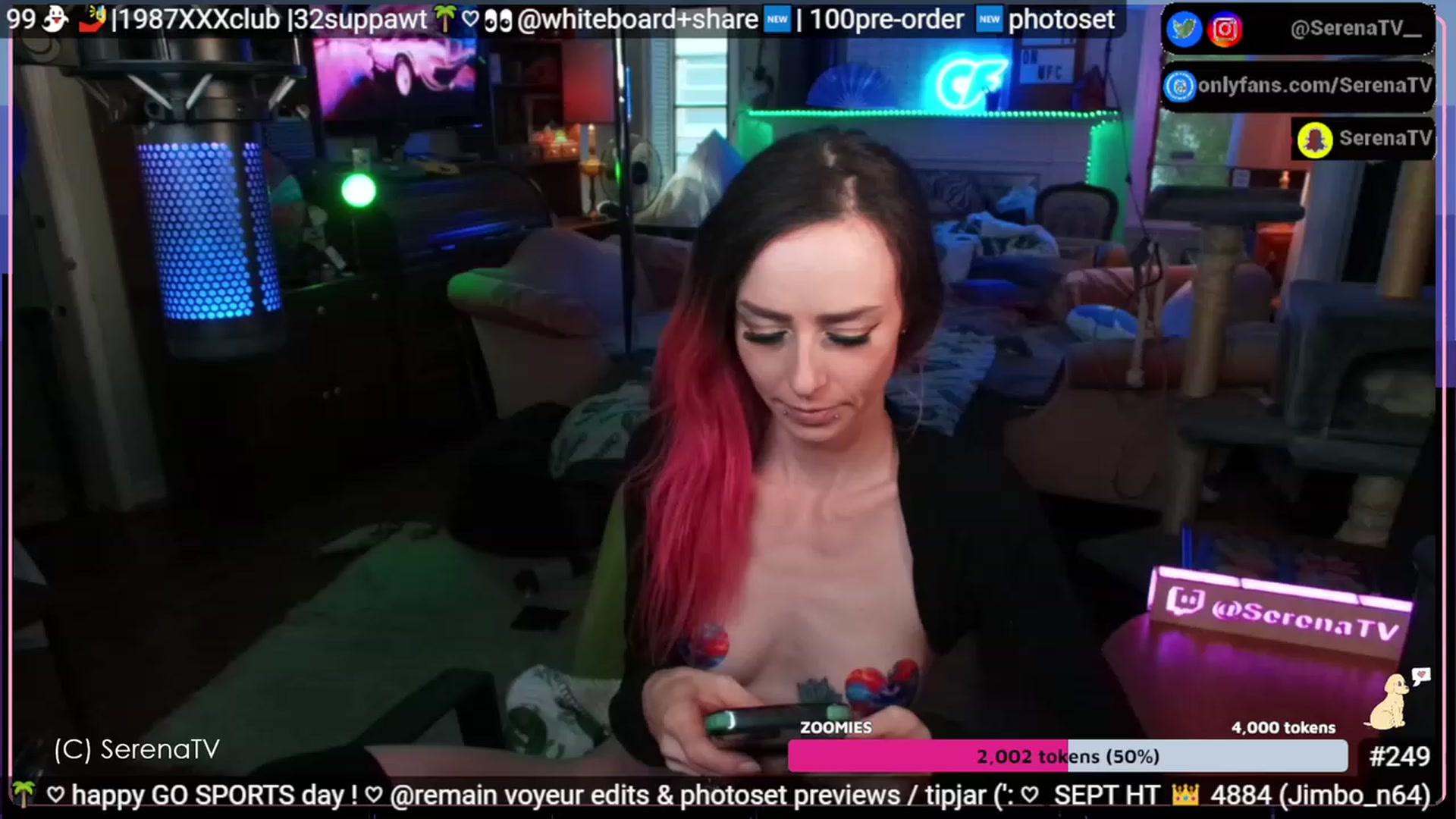 Gallery image thumbnail from serenatv's myfreecams stream on, 09/17/2023, 21:09 image 13 of 20