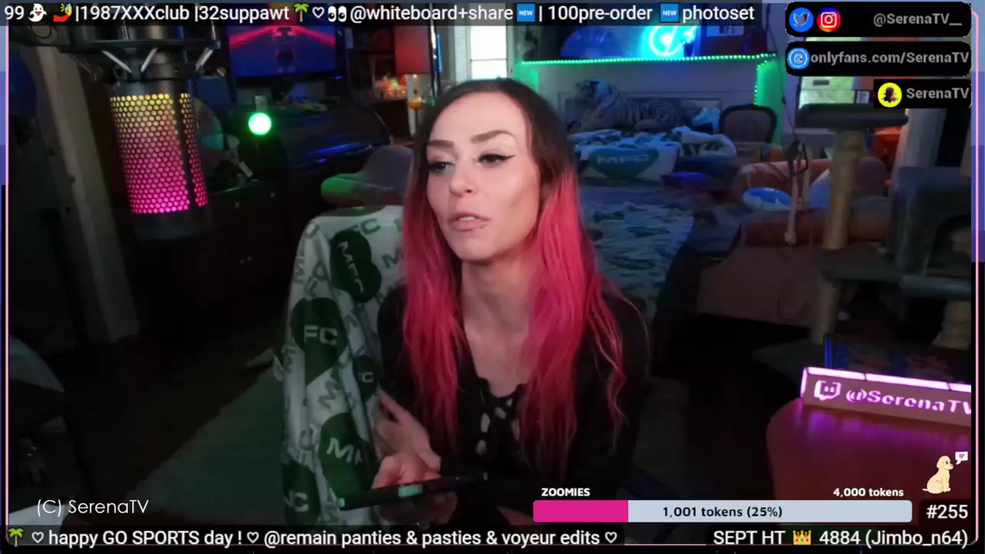 Gallery image thumbnail from serenatv's myfreecams stream on, 09/17/2023, 21:09 image 3 of 20
