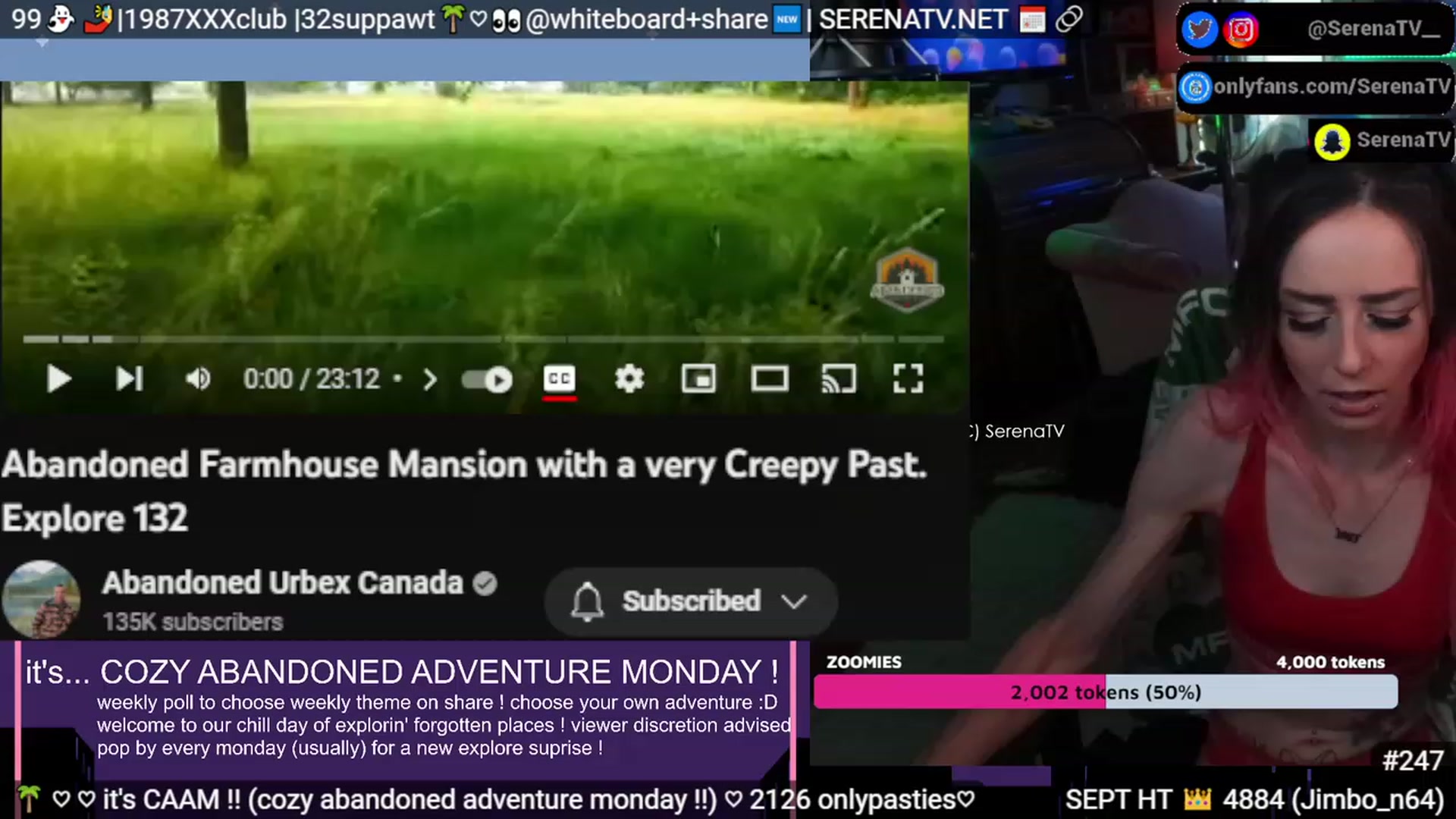 Gallery image thumbnail from serenatv's myfreecams stream on, 09/18/2023, 20:27 image 10 of 20