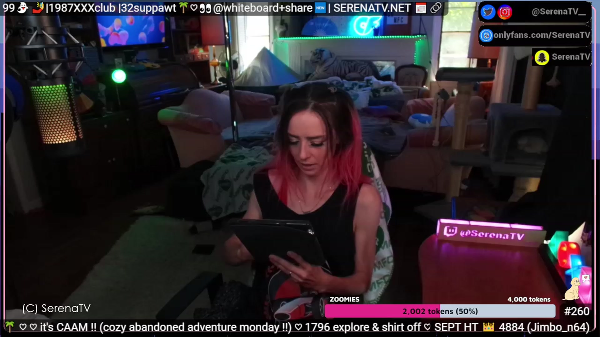 Gallery image thumbnail from serenatv's myfreecams stream on, 09/18/2023, 20:27 image 5 of 20
