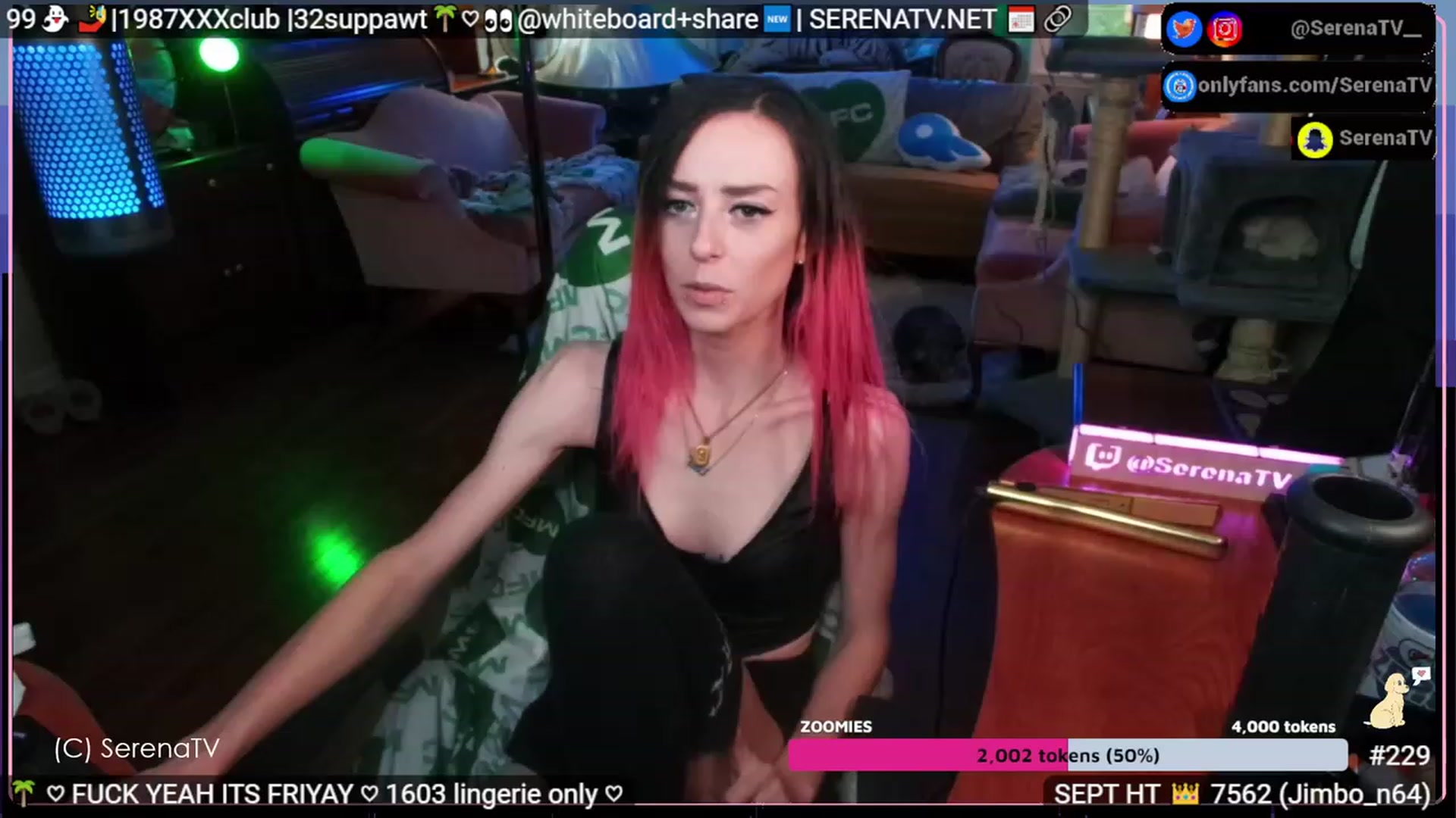 Gallery image thumbnail from serenatv's myfreecams stream on, 09/22/2023, 20:58 image 9 of 20