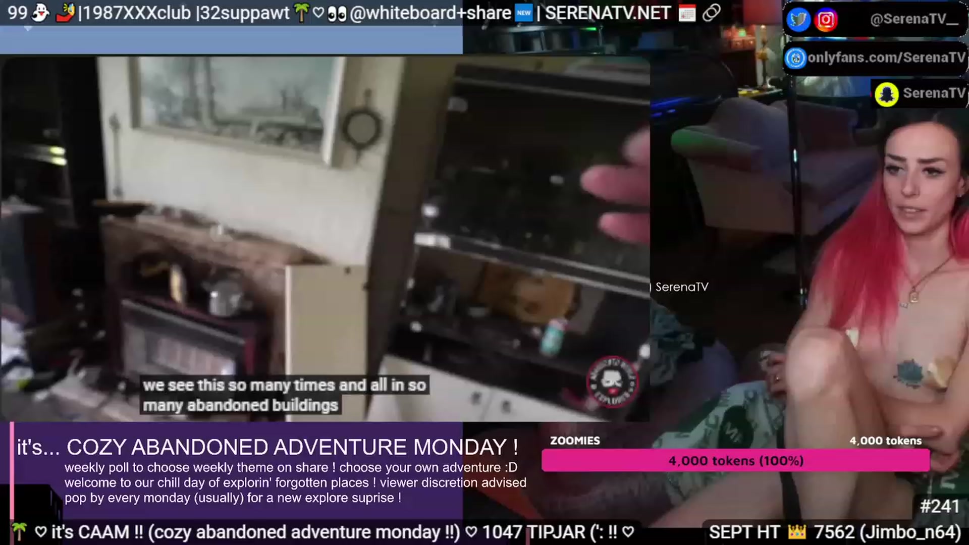 Gallery image thumbnail from serenatv's myfreecams stream on, 09/25/2023, 20:27 image 8 of 20