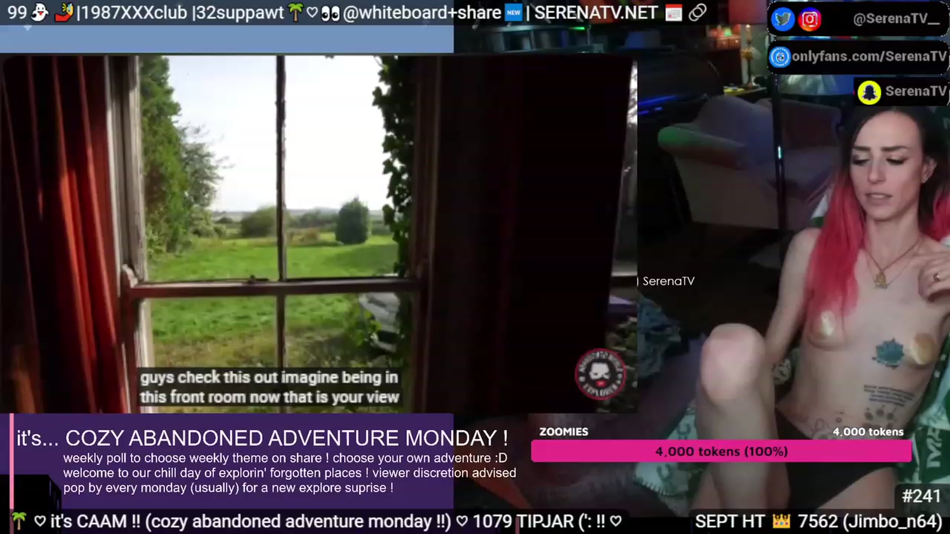 Gallery image thumbnail from serenatv's myfreecams stream on, 09/25/2023, 20:27 image 6 of 20