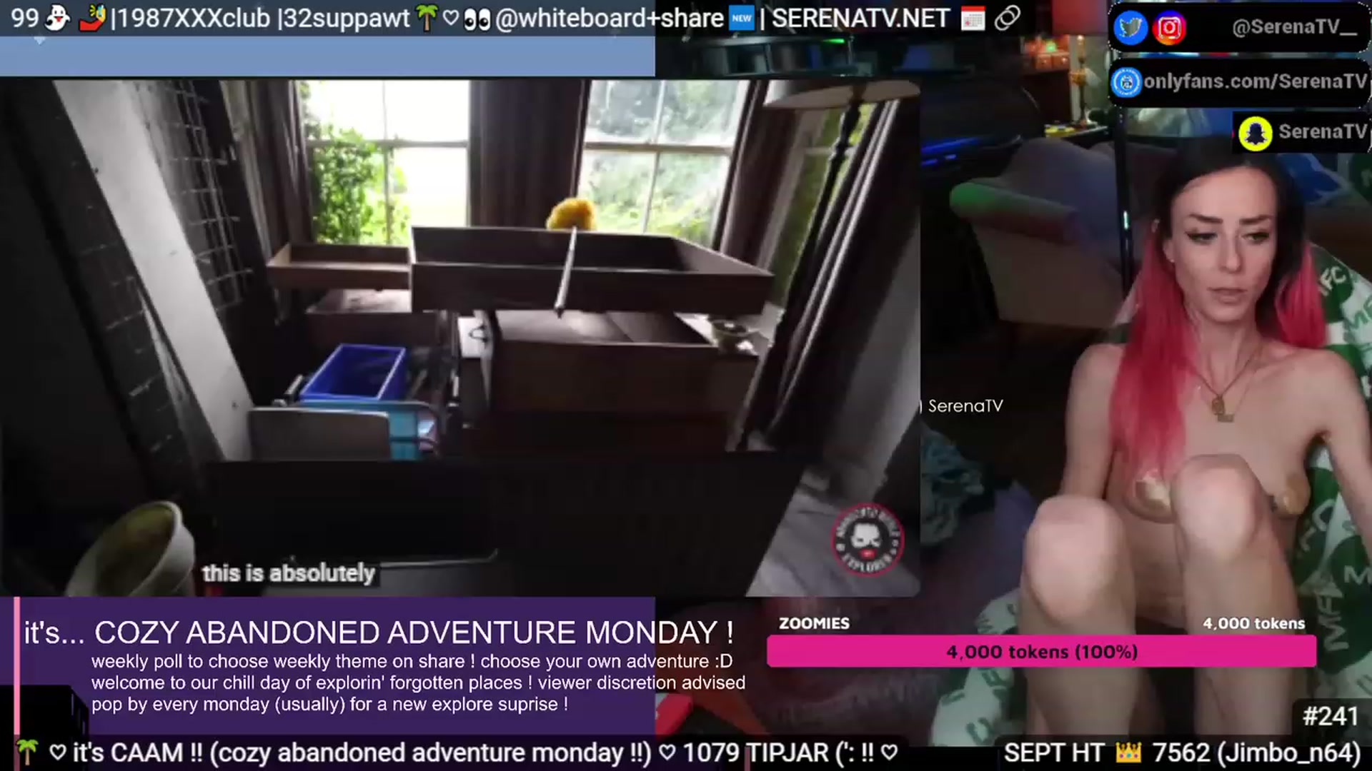 Gallery image thumbnail from serenatv's myfreecams stream on, 09/25/2023, 20:27 image 7 of 20