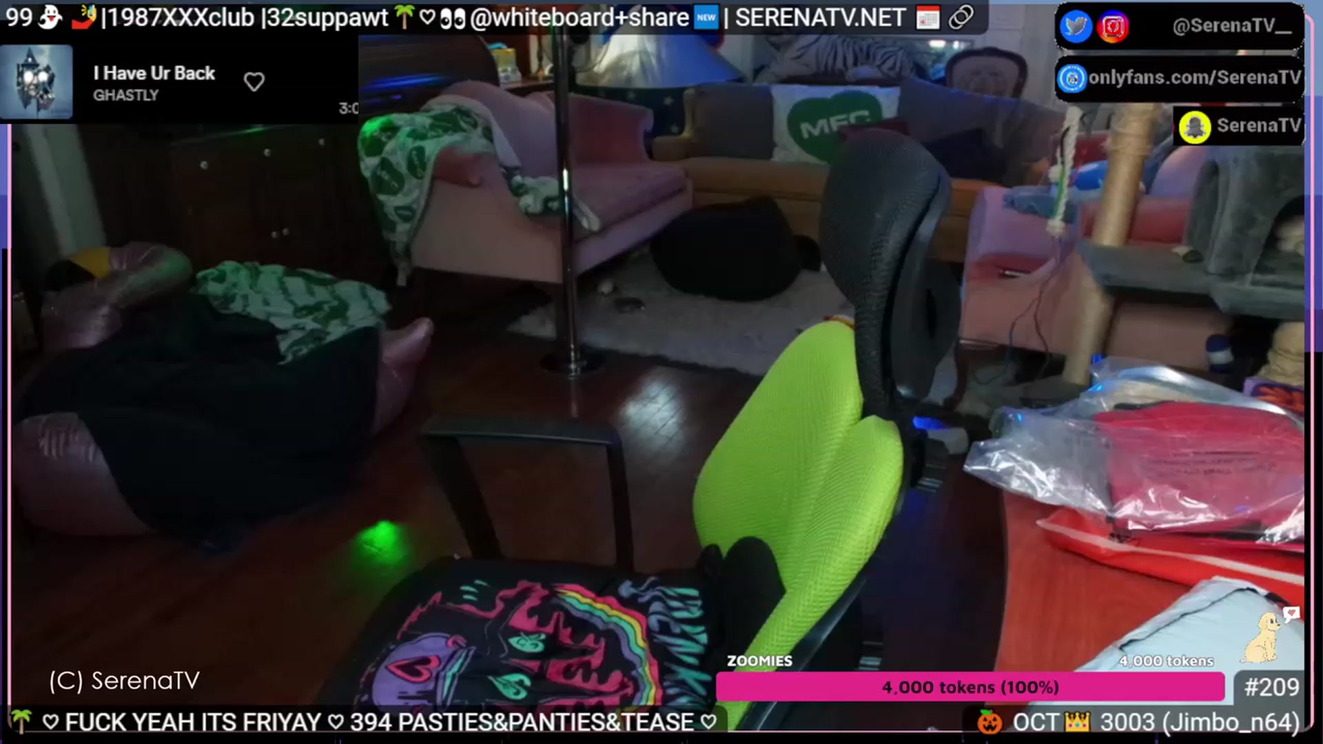 Gallery image thumbnail from serenatv's myfreecams stream on, 10/06/2023, 20:48 image 16 of 20