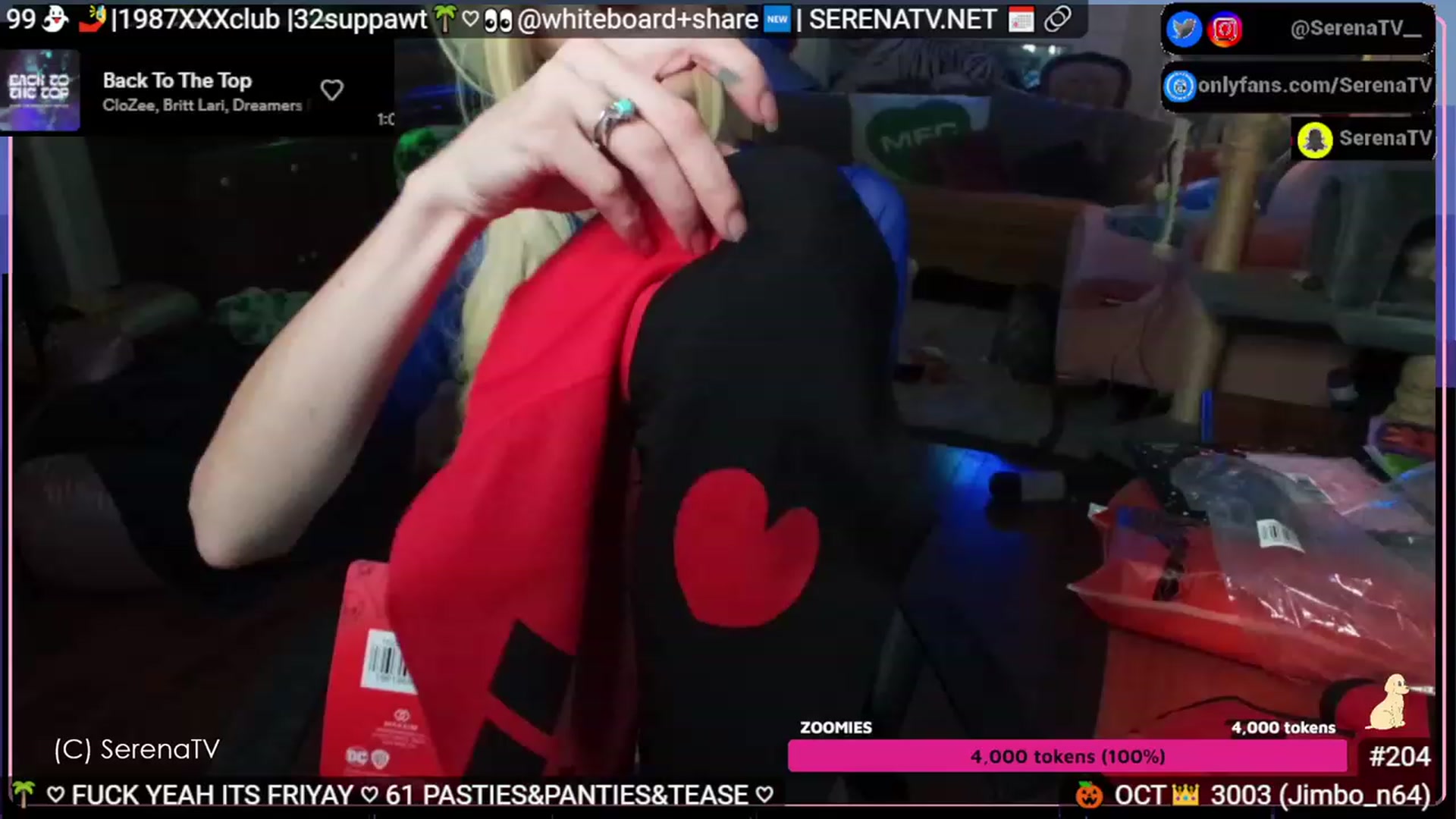 Gallery image thumbnail from serenatv's myfreecams stream on, 10/06/2023, 20:48 image 19 of 20
