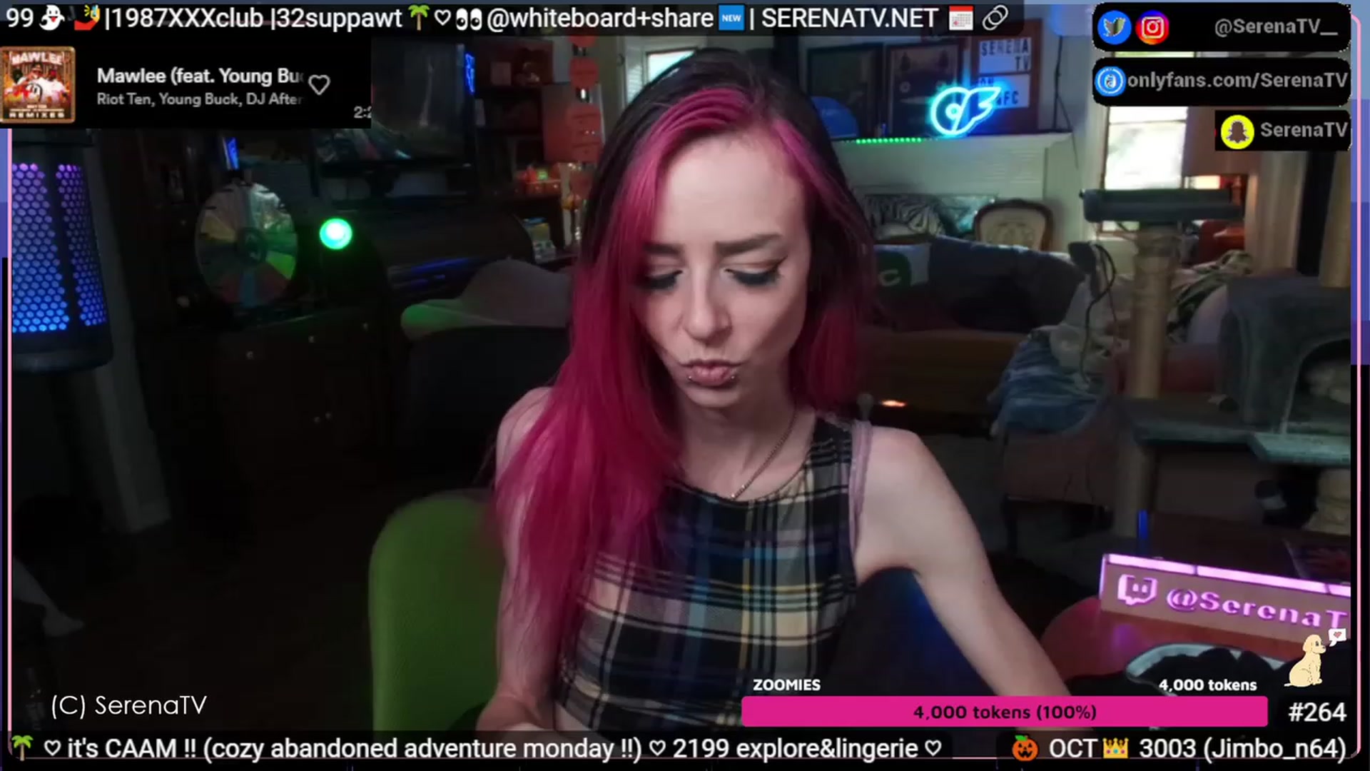 Gallery image thumbnail from serenatv's myfreecams stream on, 10/09/2023, 20:27 image 4 of 20