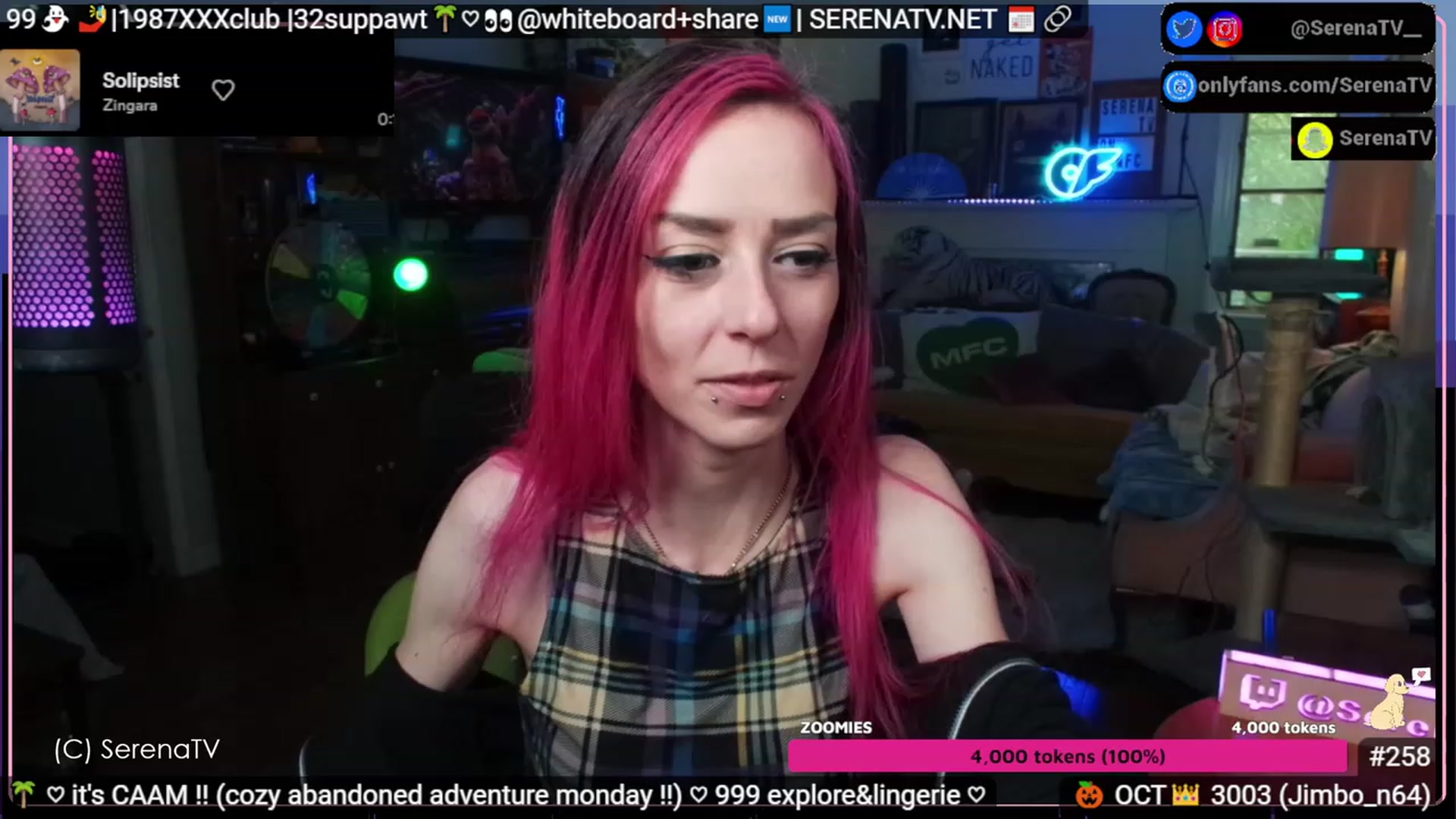 Gallery image thumbnail from serenatv's myfreecams stream on, 10/09/2023, 20:27 image 7 of 20