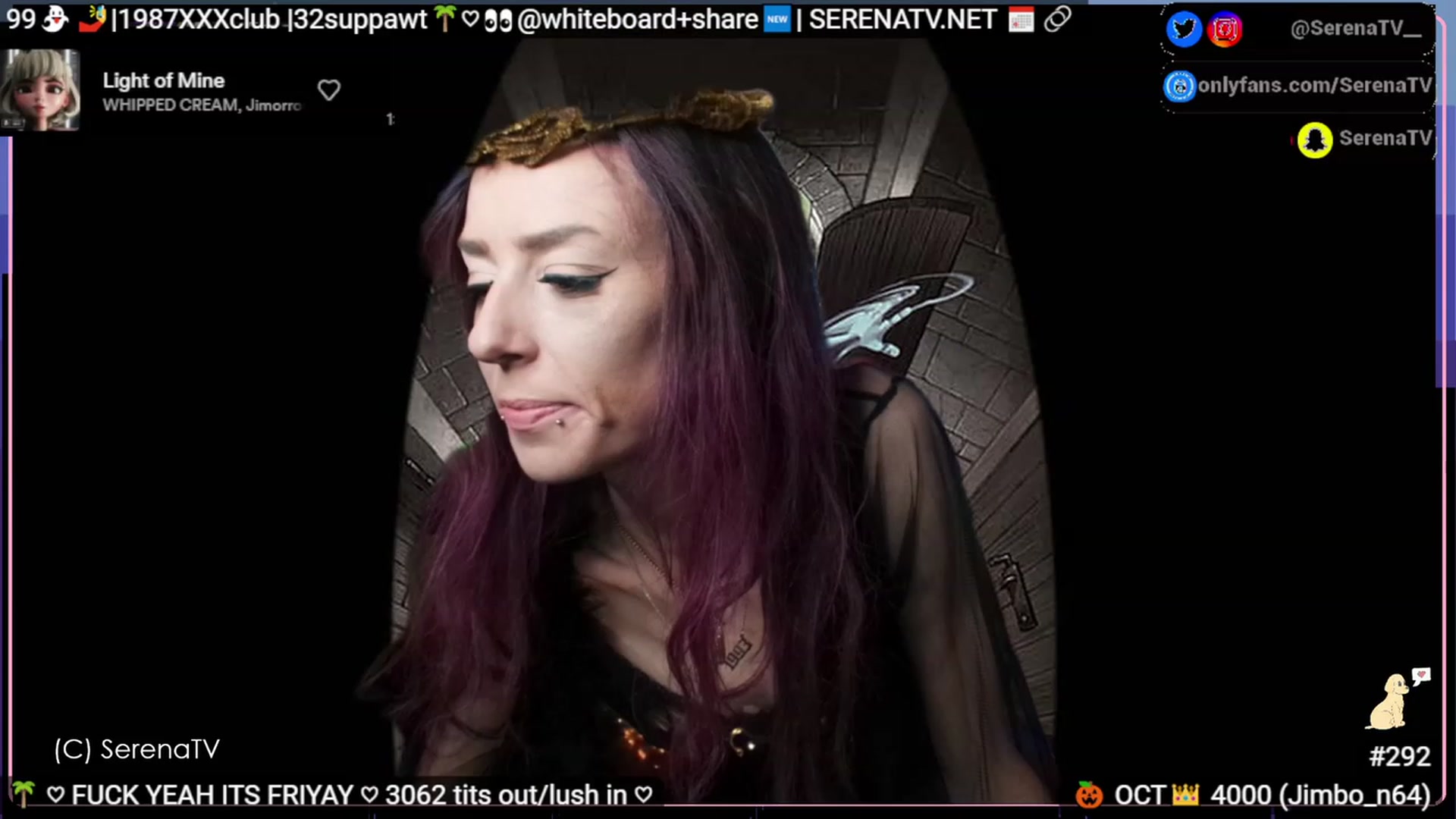 Gallery image thumbnail from serenatv's myfreecams stream on, 10/13/2023, 20:27 image 5 of 20