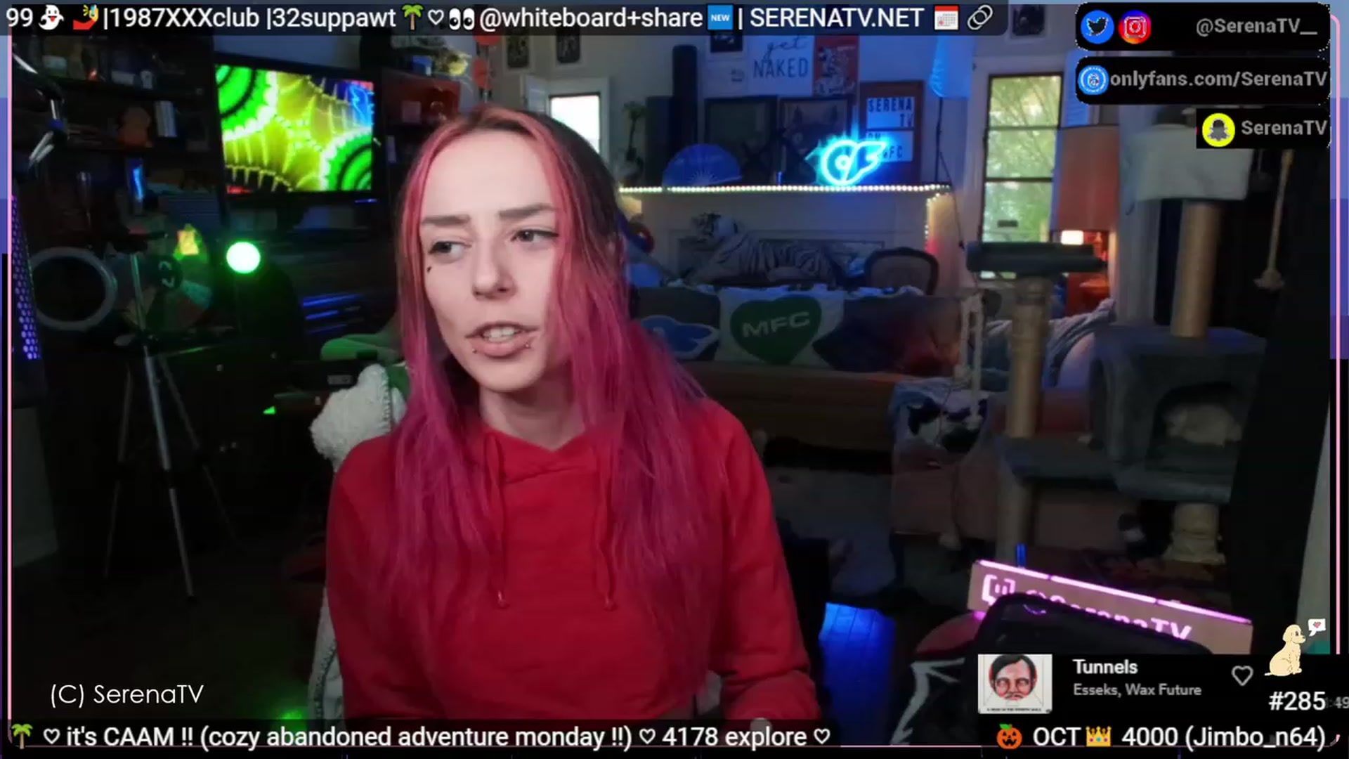 Gallery image thumbnail from serenatv's myfreecams stream on, 10/16/2023, 21:03 image 1 of 20
