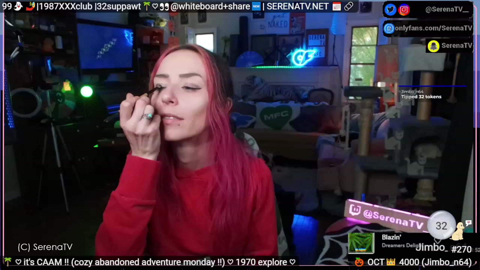 Gallery image thumbnail from serenatv's myfreecams stream on, 10/16/2023, 21:03 image 5 of 20