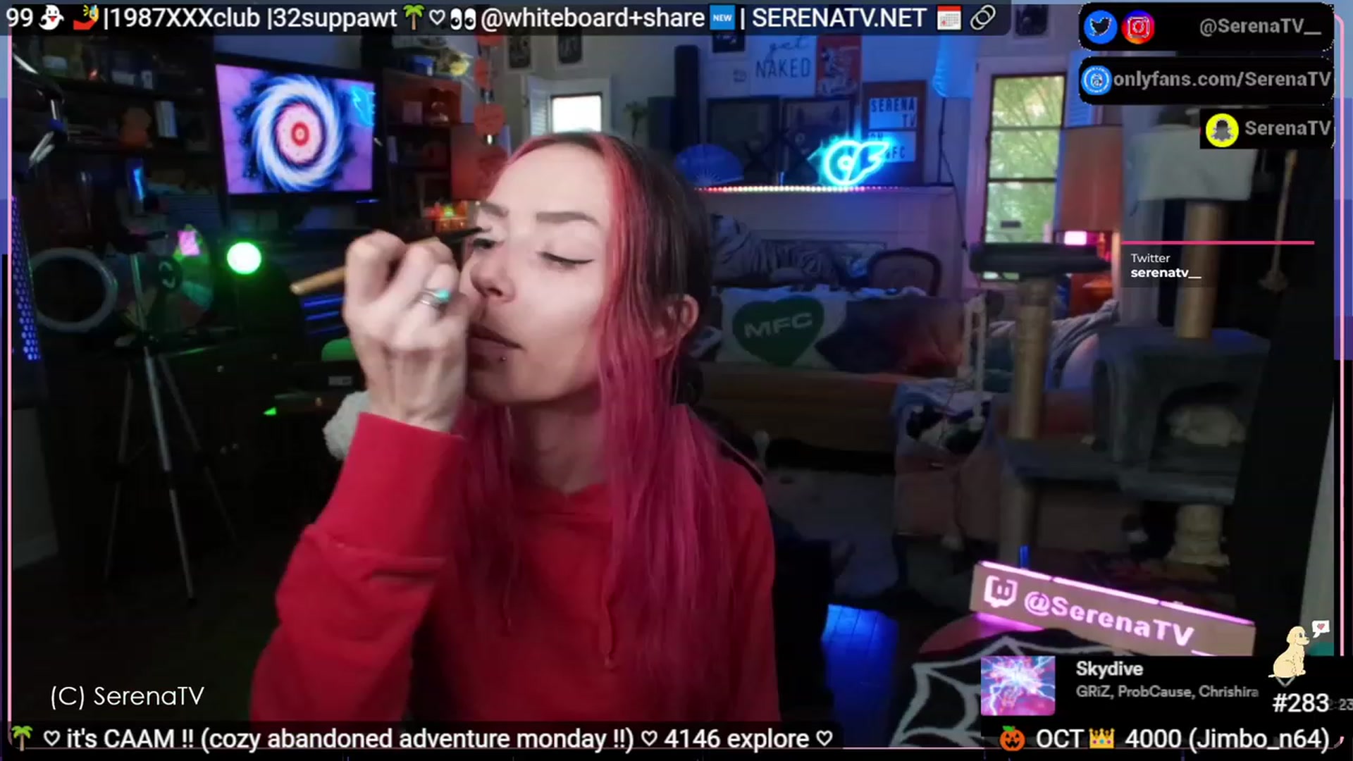 Gallery image thumbnail from serenatv's myfreecams stream on, 10/16/2023, 21:03 image 2 of 20