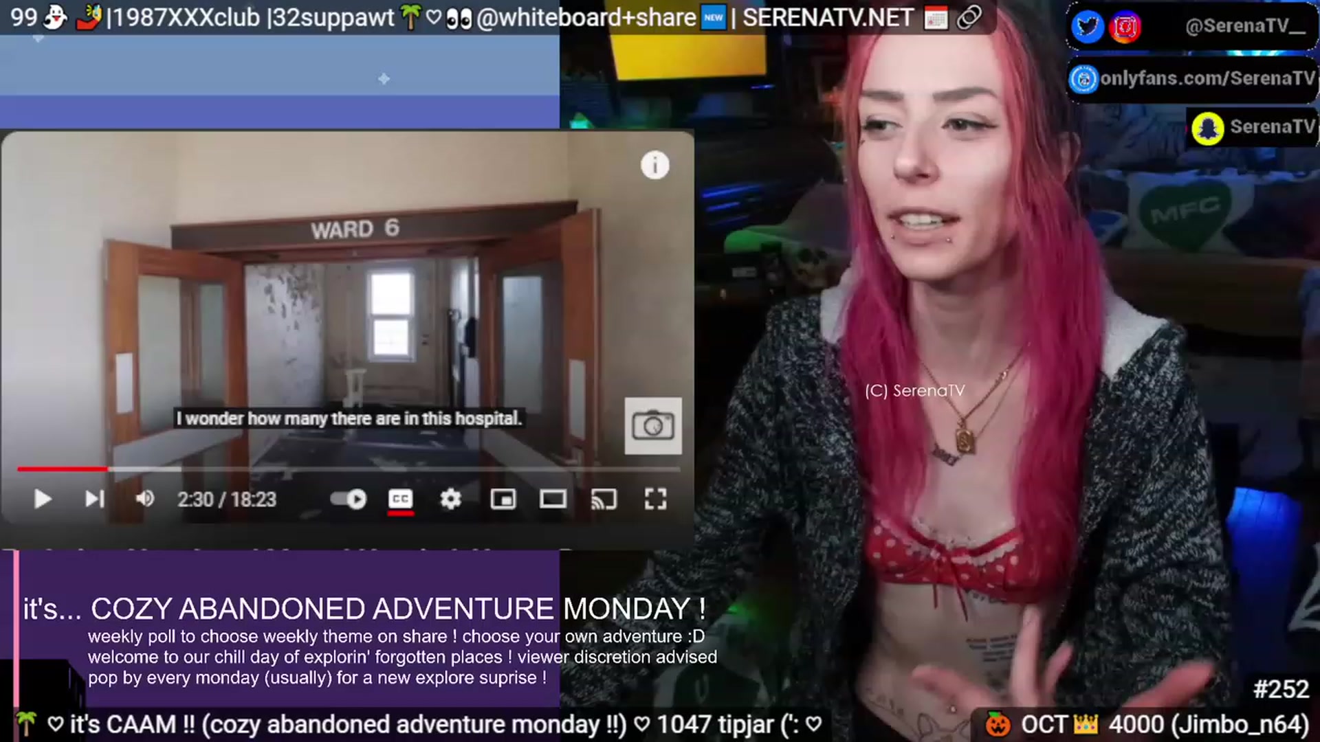 Gallery image thumbnail from serenatv's myfreecams stream on, 10/16/2023, 21:03 image 12 of 20