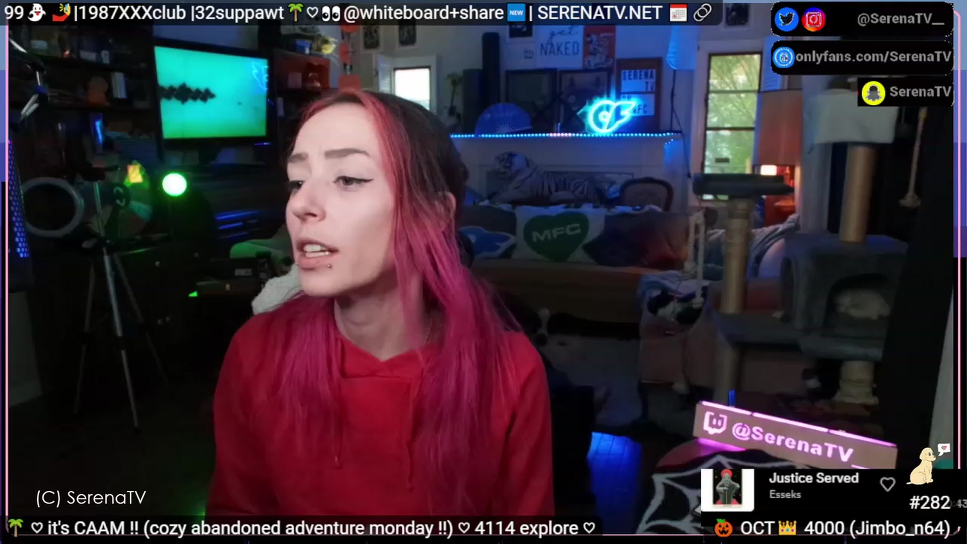 Gallery image thumbnail from serenatv's myfreecams stream on, 10/16/2023, 21:03 image 3 of 20