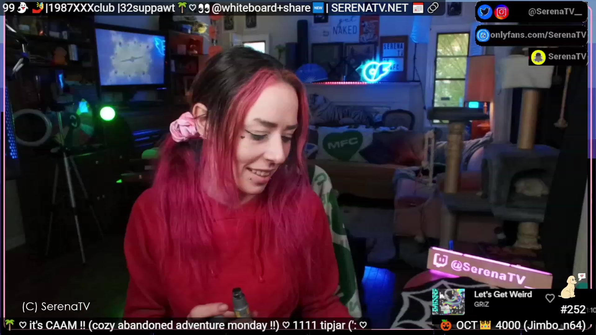 Gallery image thumbnail from serenatv's myfreecams stream on, 10/16/2023, 21:03 image 8 of 20