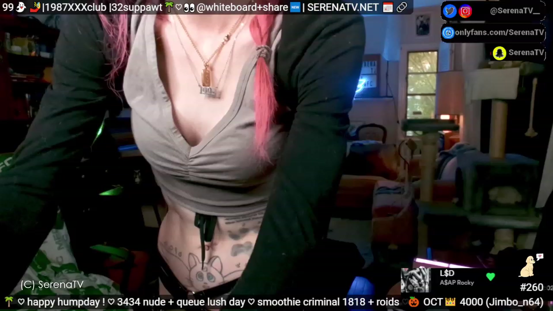 Gallery image thumbnail from serenatv's myfreecams stream on, 10/18/2023, 20:15 image 14 of 20