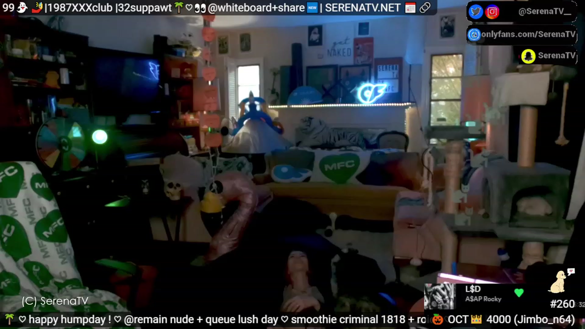 Gallery image thumbnail from serenatv's myfreecams stream on, 10/18/2023, 20:15 image 15 of 20