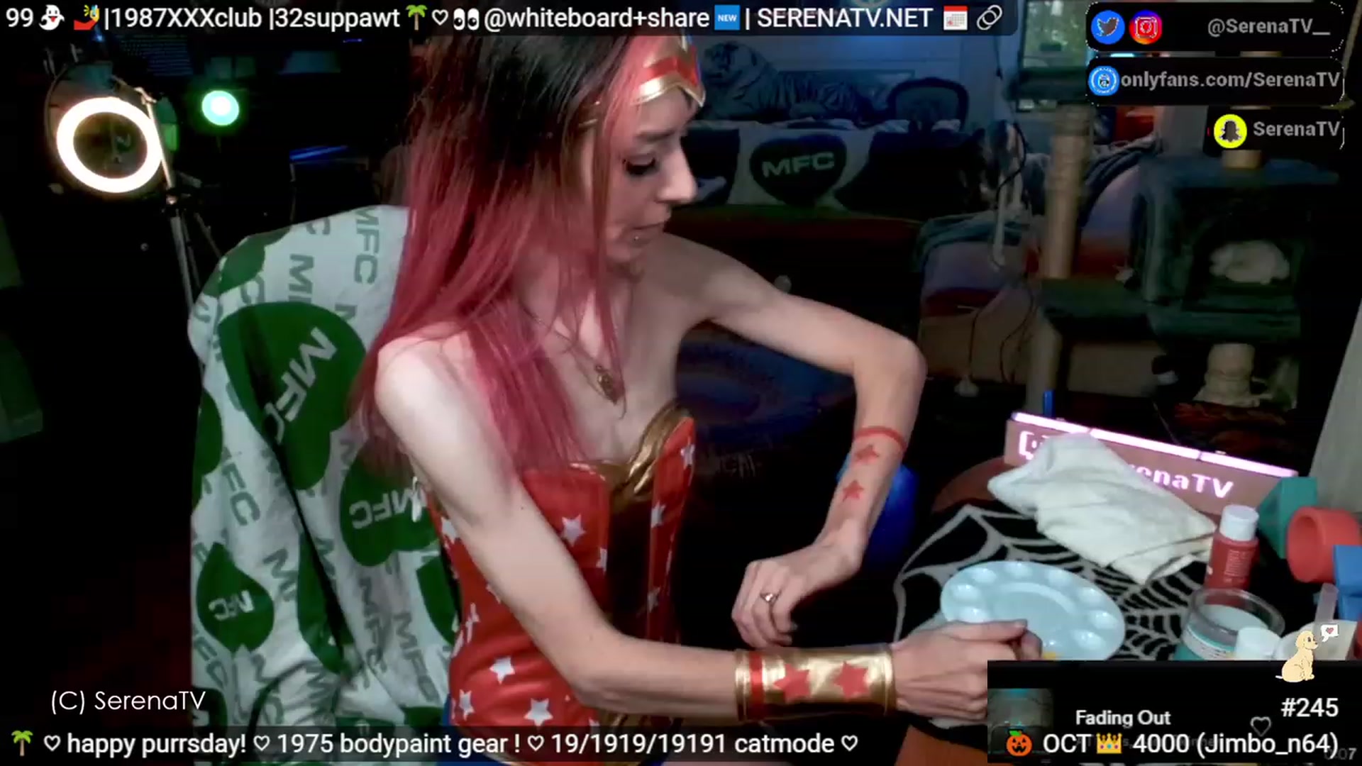 Gallery image thumbnail from serenatv's myfreecams stream on, 10/19/2023, 20:03 image 12 of 20
