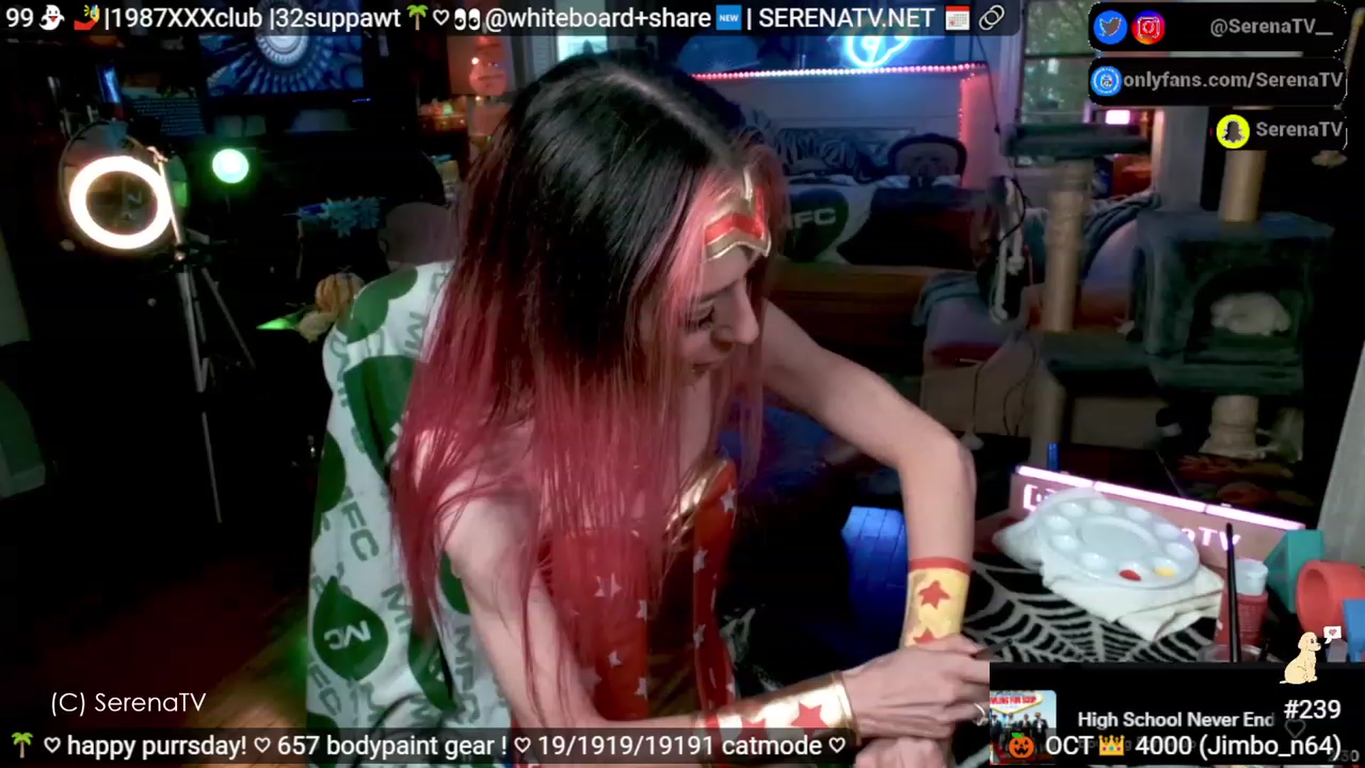 Gallery image thumbnail from serenatv's myfreecams stream on, 10/19/2023, 20:03 image 19 of 20