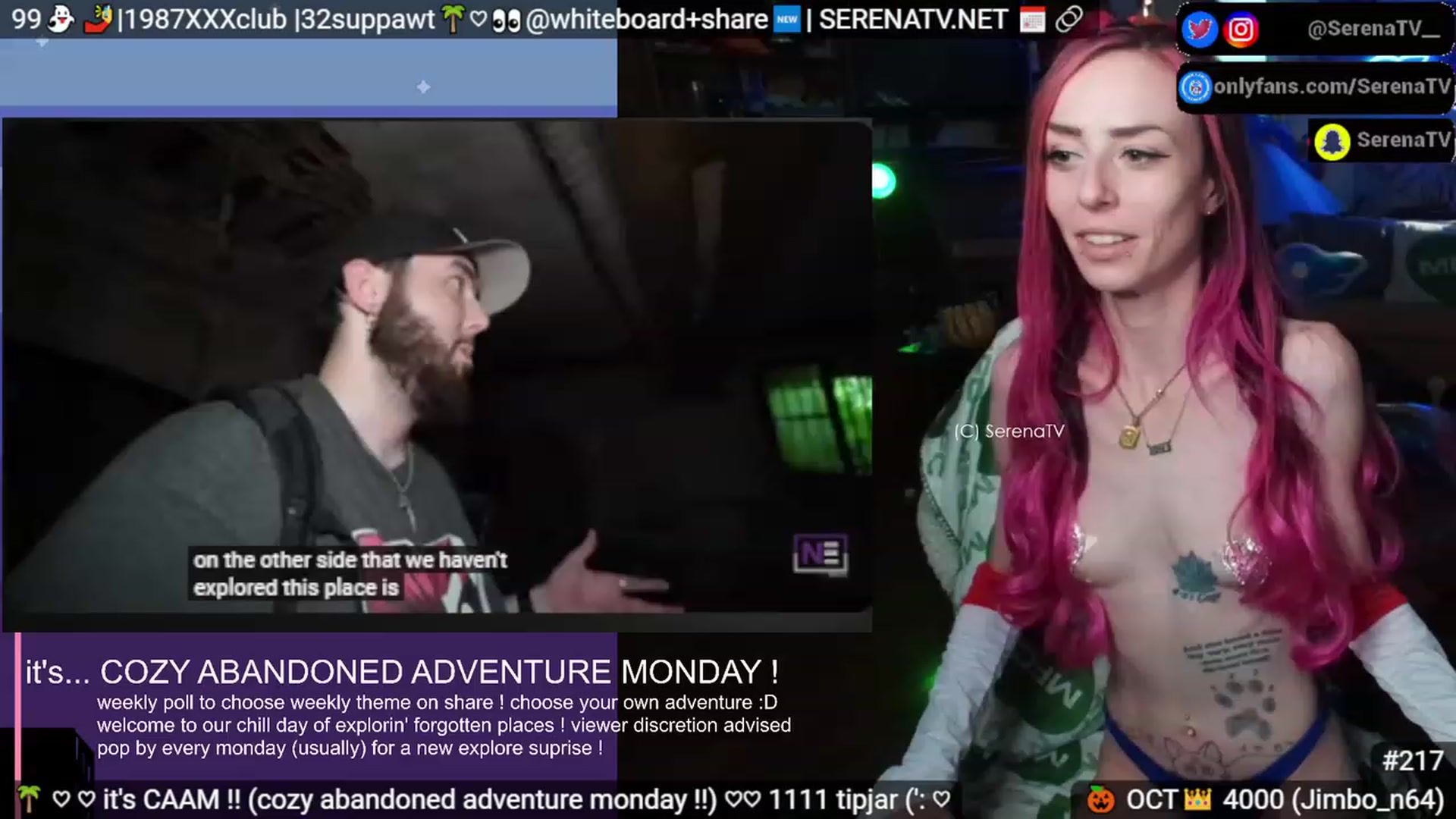 Gallery image thumbnail from serenatv's myfreecams stream on, 10/23/2023, 20:21 image 19 of 20
