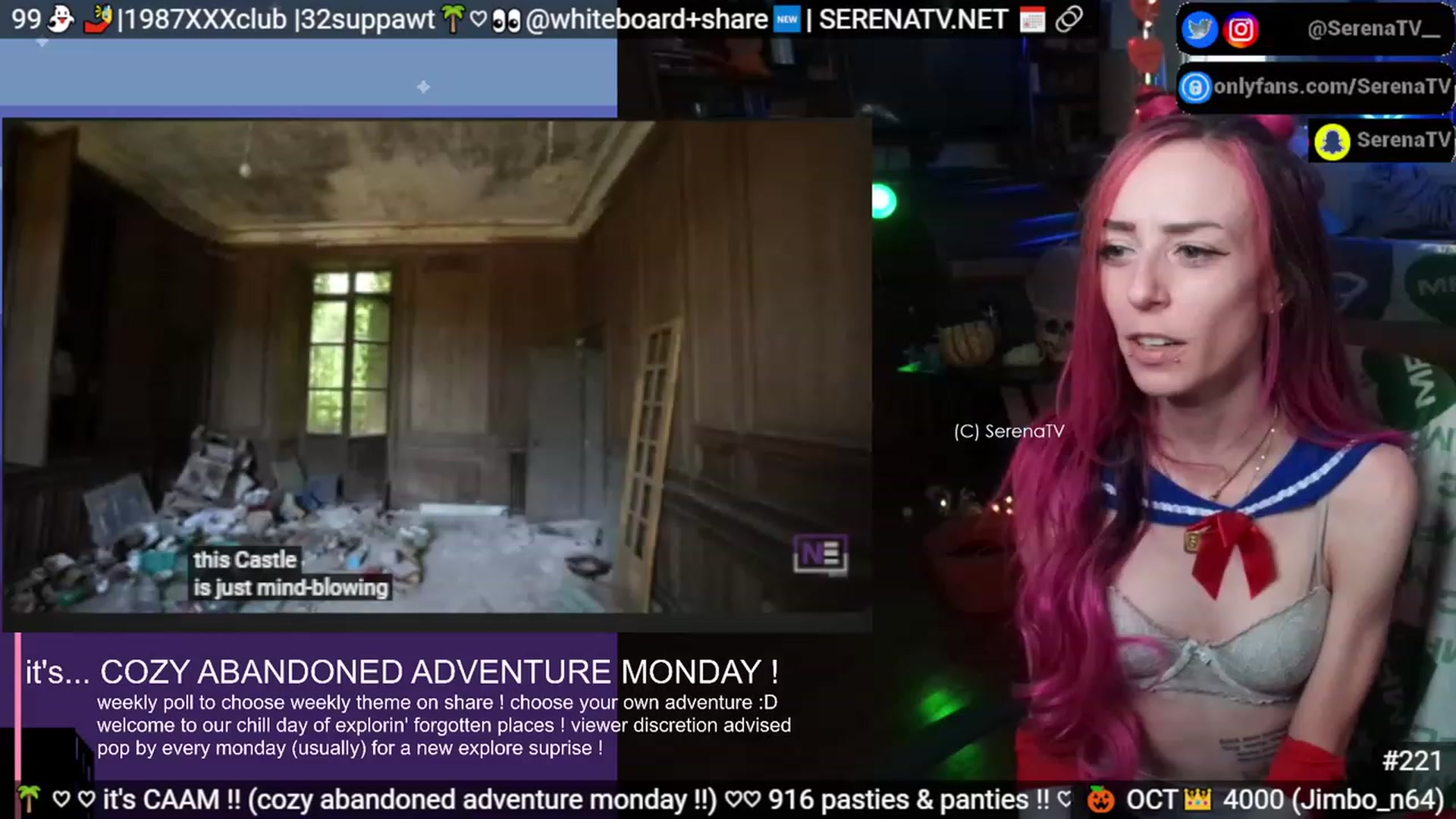 Gallery image thumbnail from serenatv's myfreecams stream on, 10/23/2023, 20:21 image 13 of 20