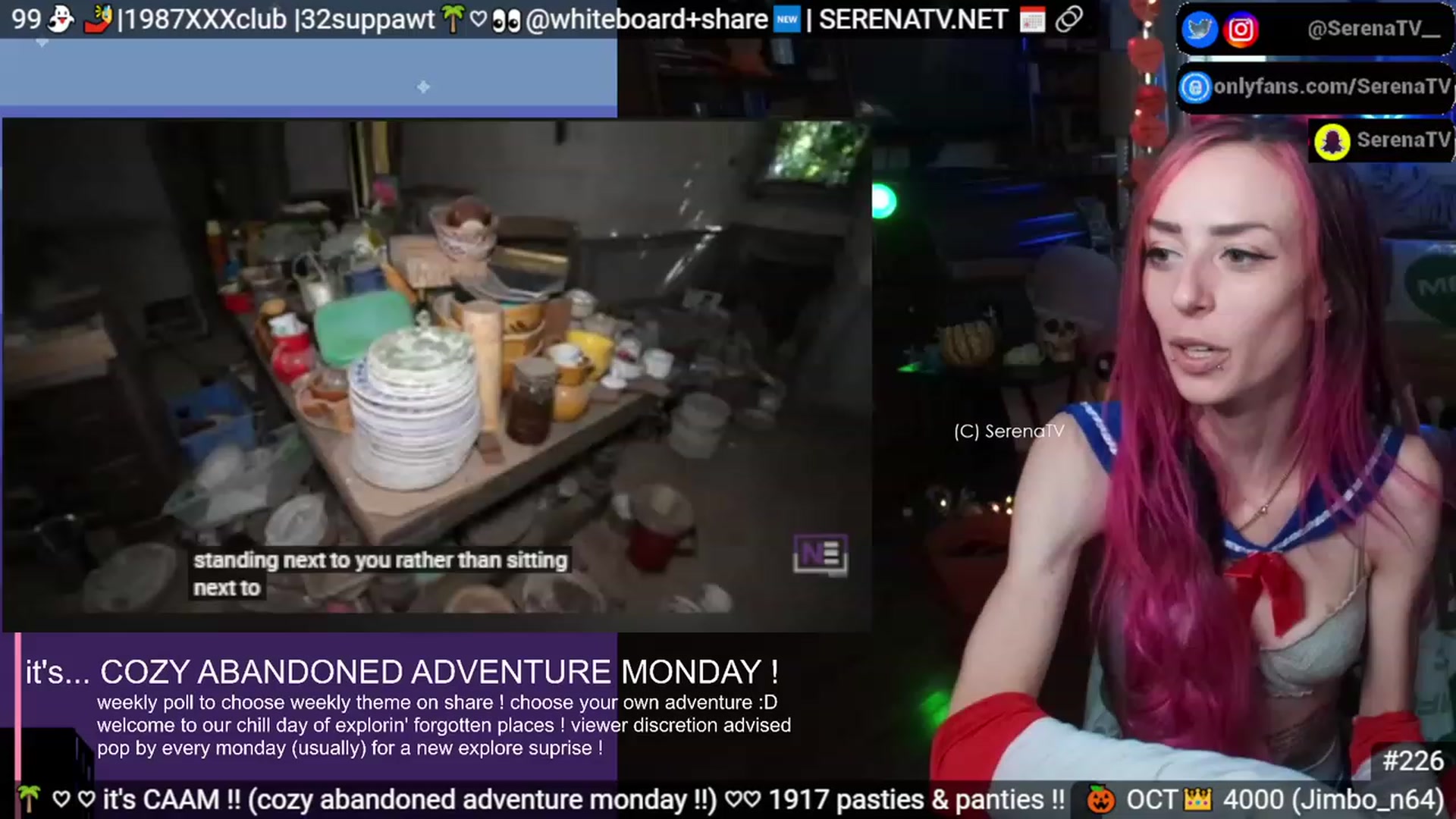 Gallery image thumbnail from serenatv's myfreecams stream on, 10/23/2023, 20:21 image 11 of 20