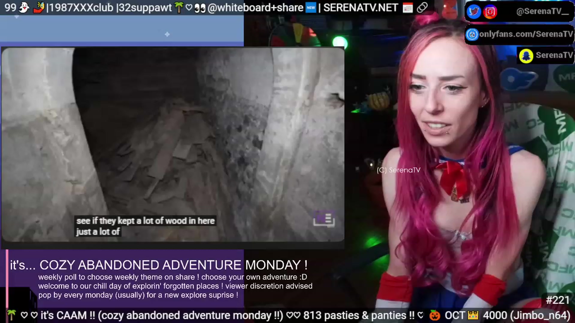 Gallery image thumbnail from serenatv's myfreecams stream on, 10/23/2023, 20:21 image 18 of 20