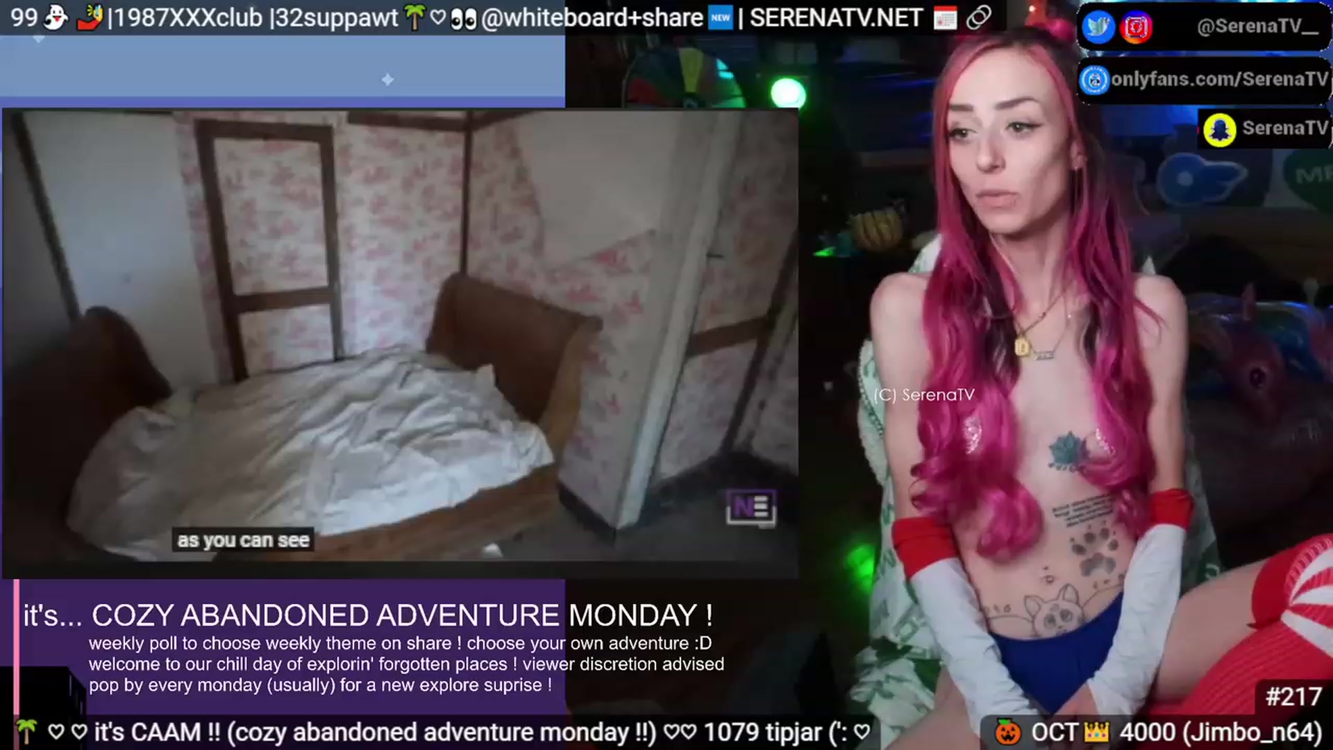 Gallery image thumbnail from serenatv's myfreecams stream on, 10/23/2023, 20:21 image 20 of 20