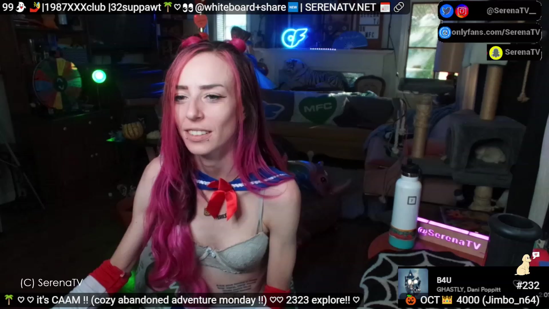 Gallery image thumbnail from serenatv's myfreecams stream on, 10/23/2023, 20:21 image 7 of 20