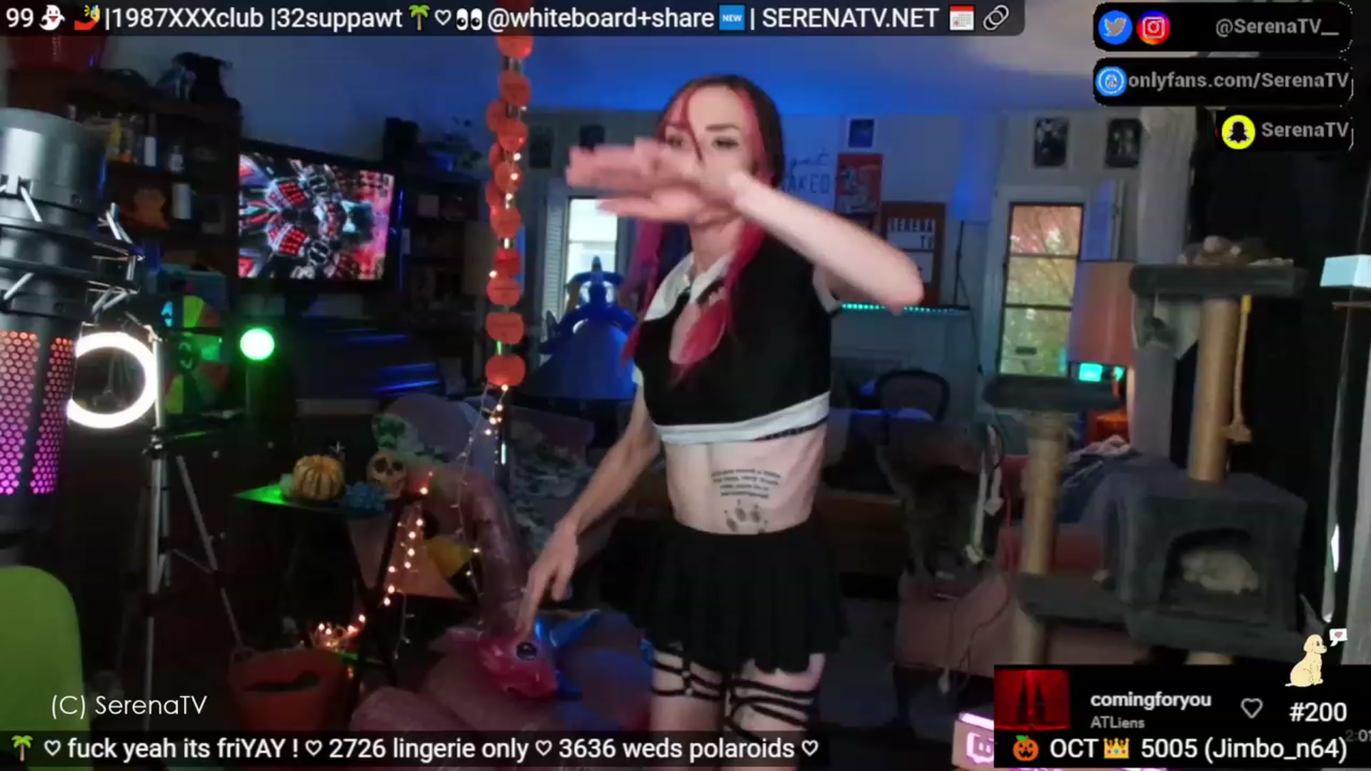 Gallery image thumbnail from serenatv's myfreecams stream on, 10/27/2023, 20:22 image 6 of 20