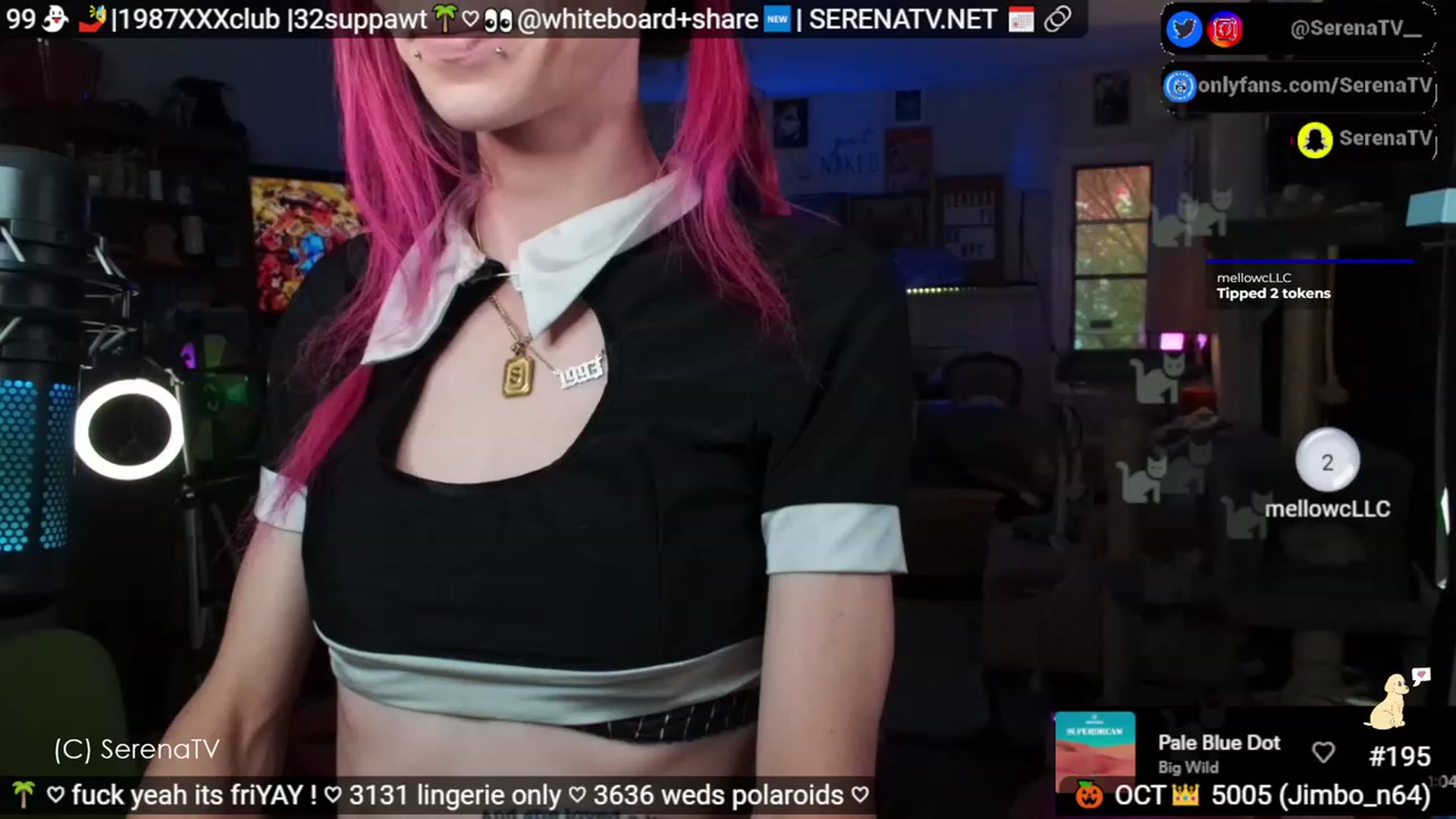 Gallery image thumbnail from serenatv's myfreecams stream on, 10/27/2023, 20:22 image 9 of 20